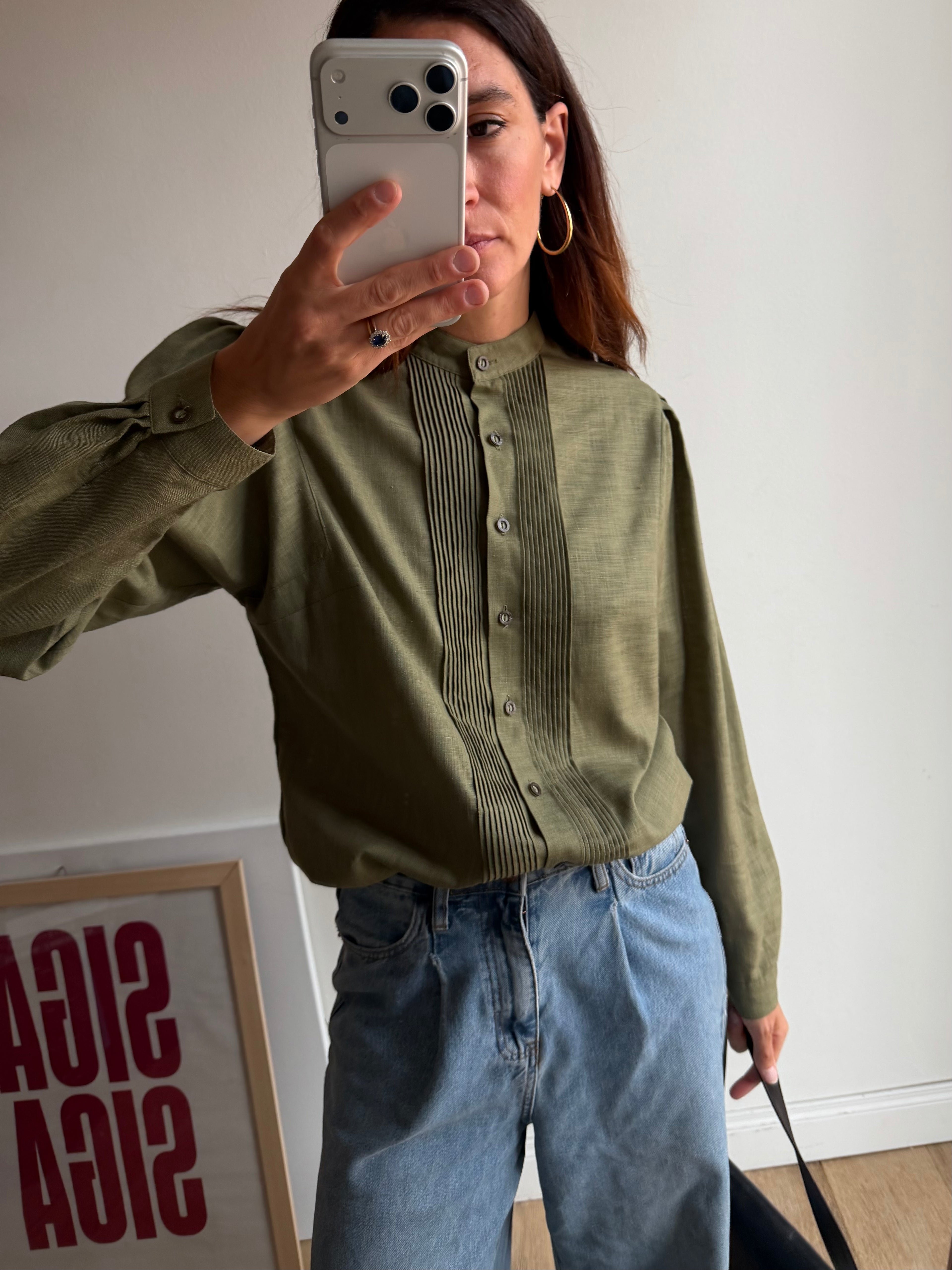 CAMICIA VERDE KAKI