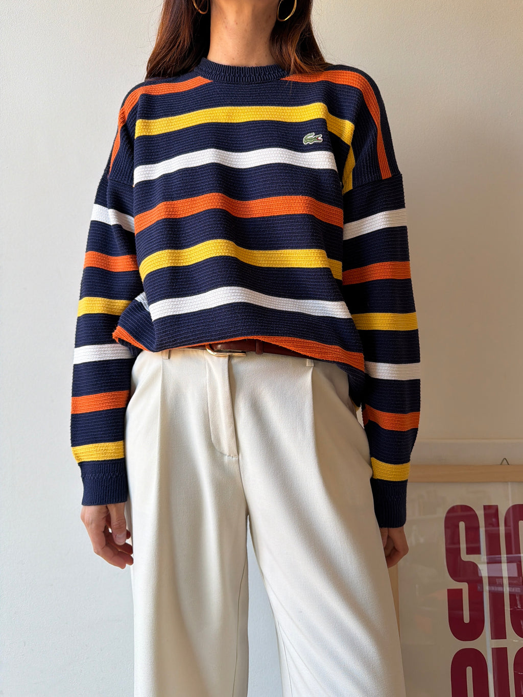 MAGLIONE LACOSTE COTONE