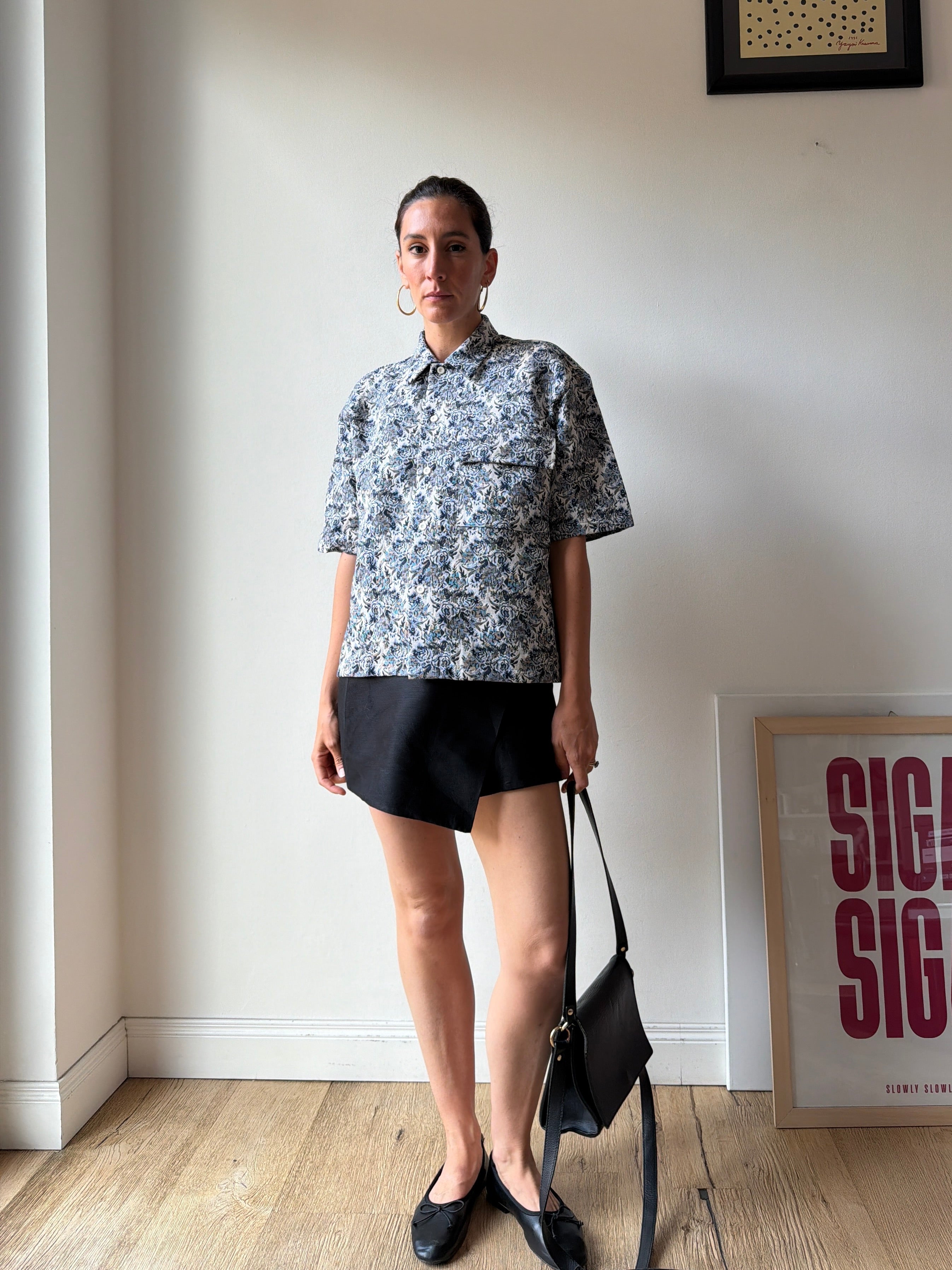 CAMICIA BOXY BROCCATA