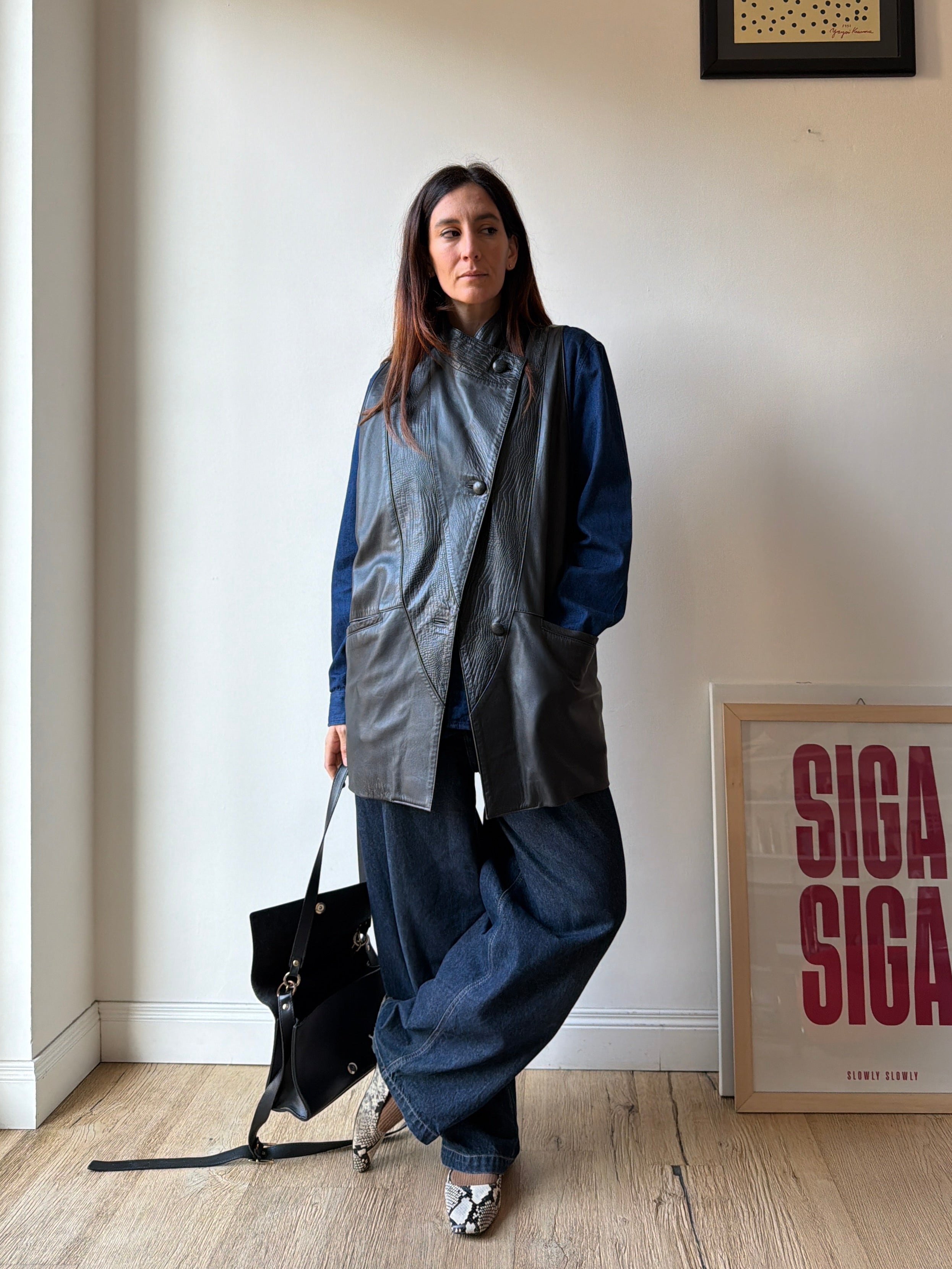 GILET IN PELLE