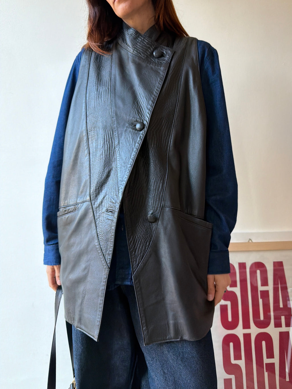GILET IN PELLE