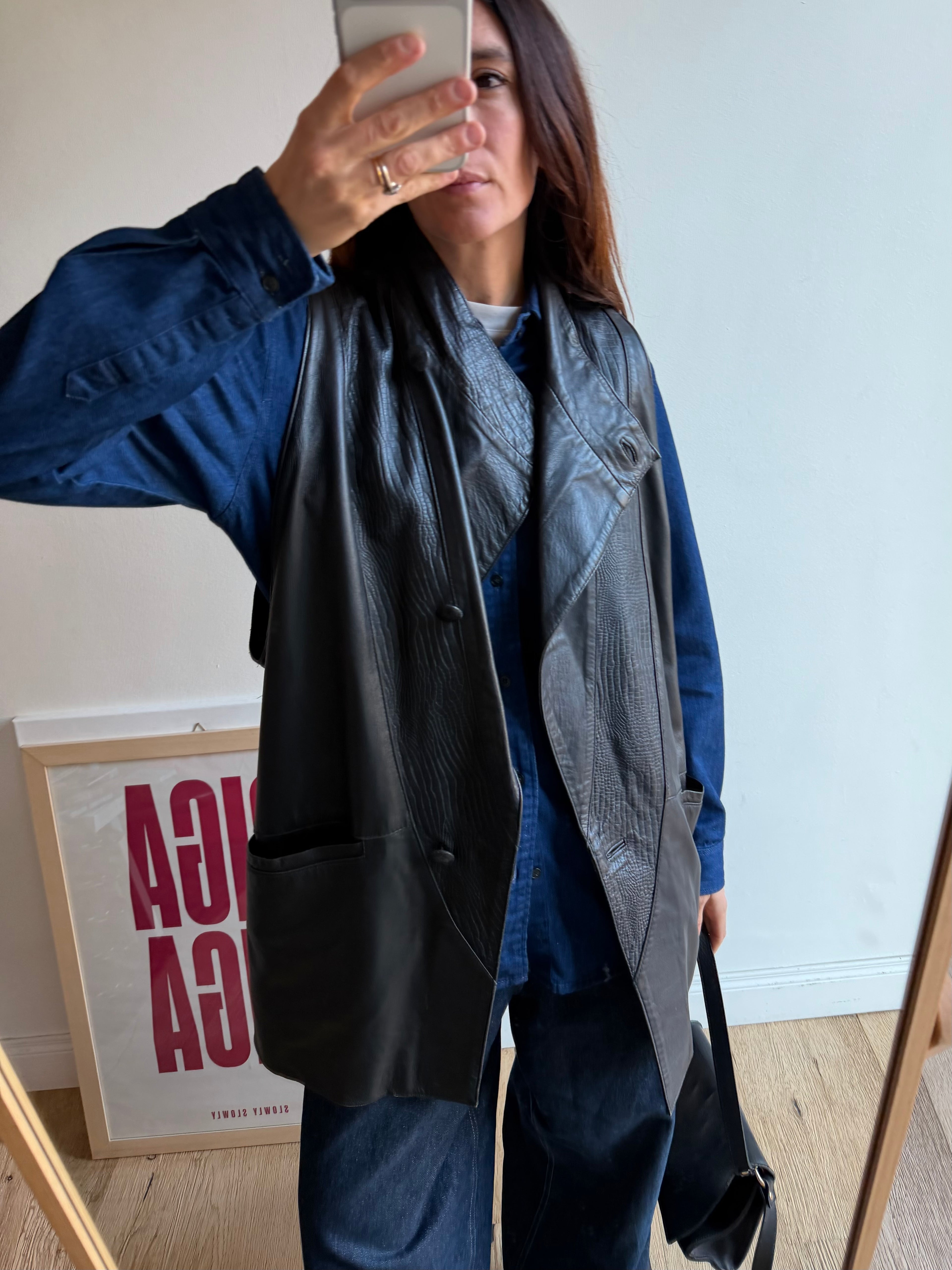 GILET IN PELLE