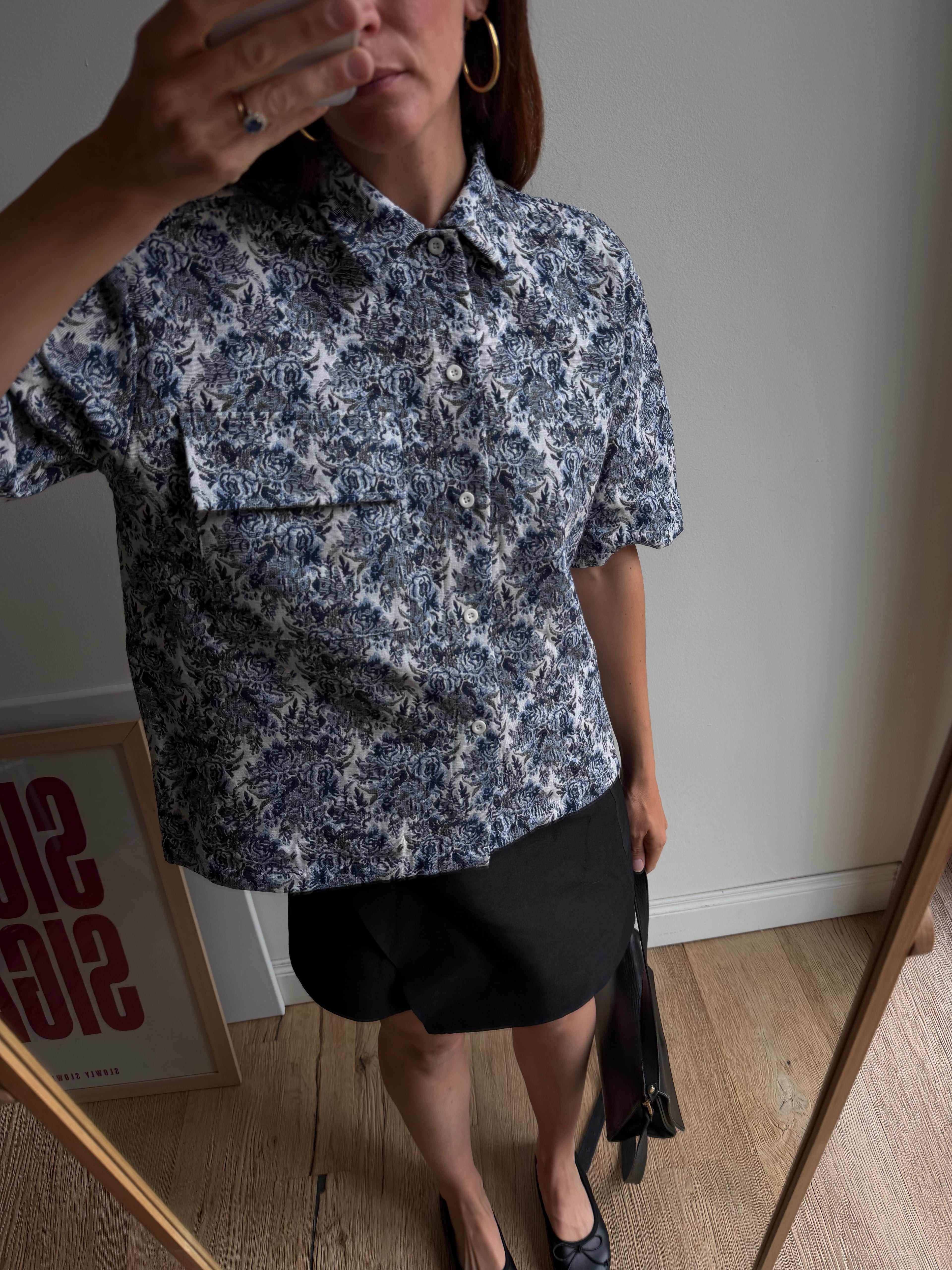 CAMICIA BOXY BROCCATA