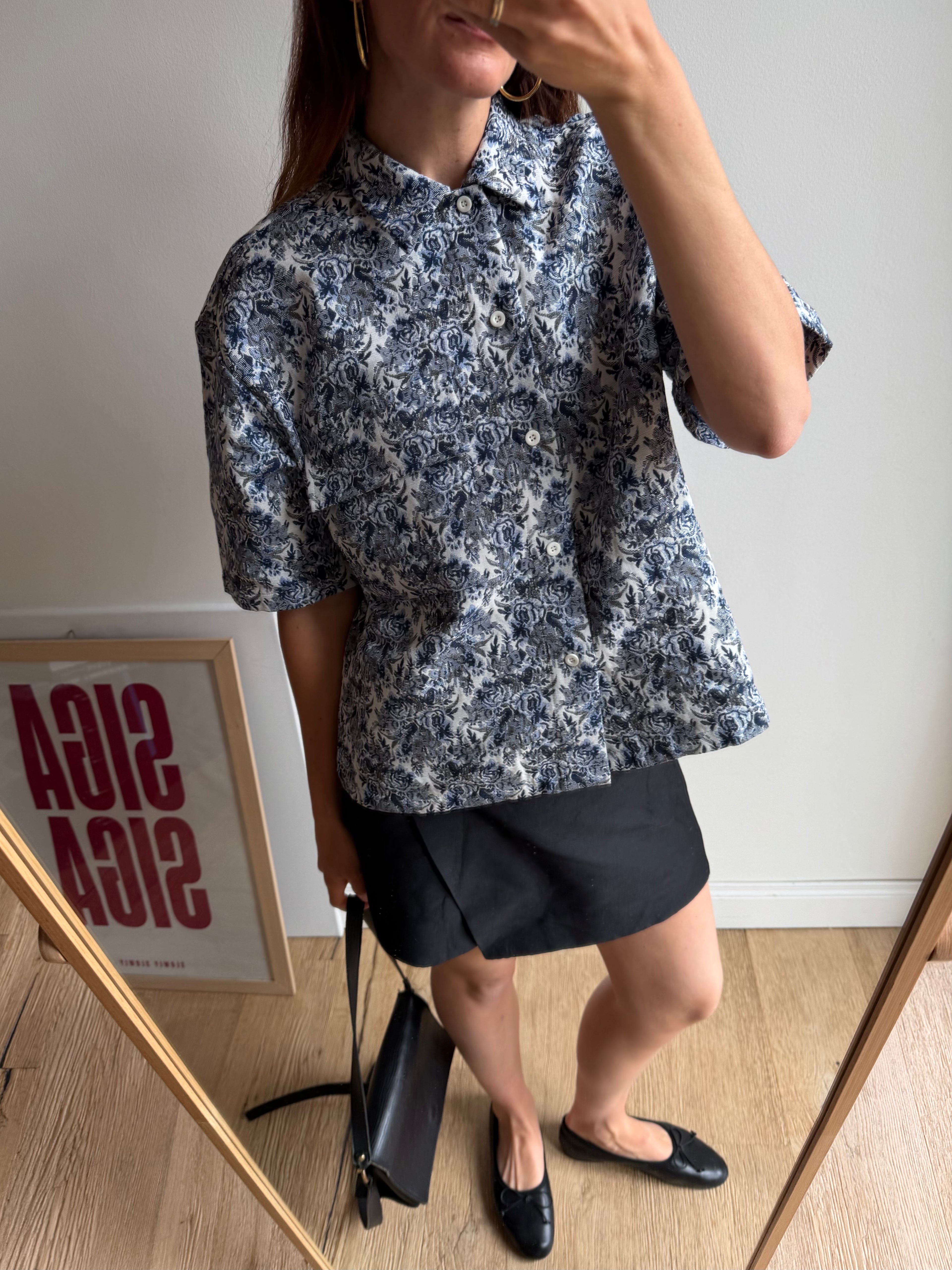 CAMICIA BOXY BROCCATA