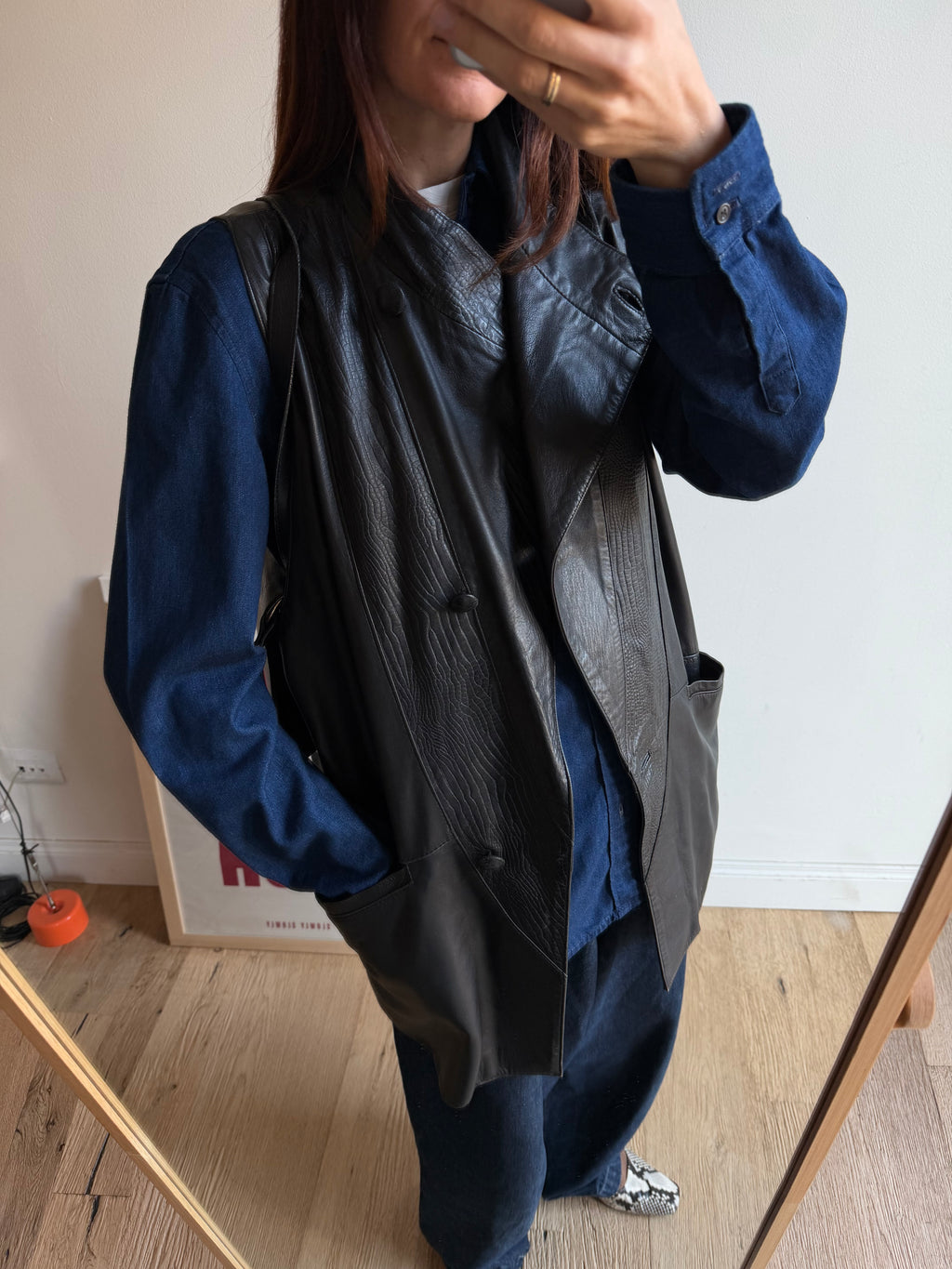GILET IN PELLE
