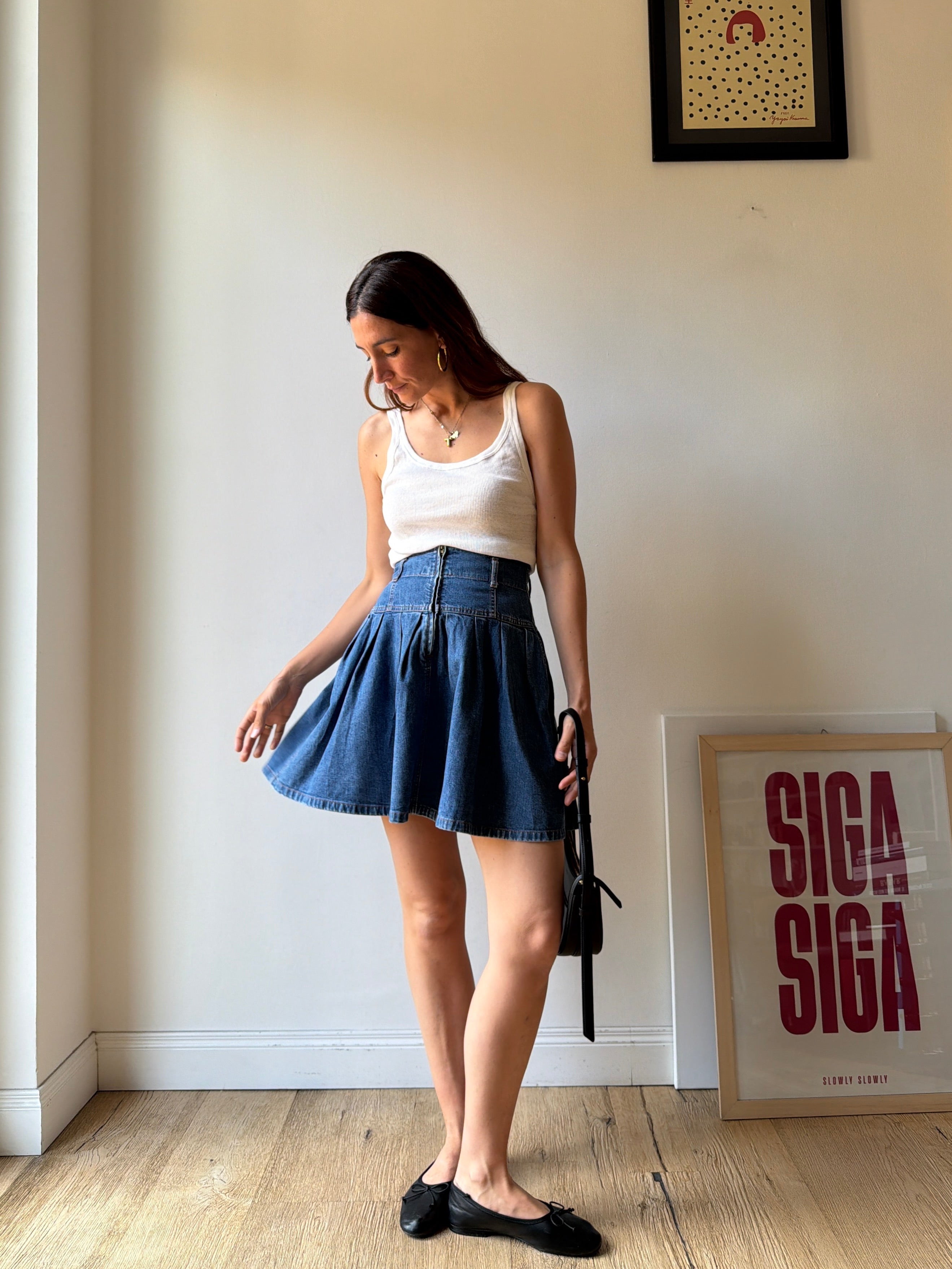 GONNA IN DENIM  A RUOTA