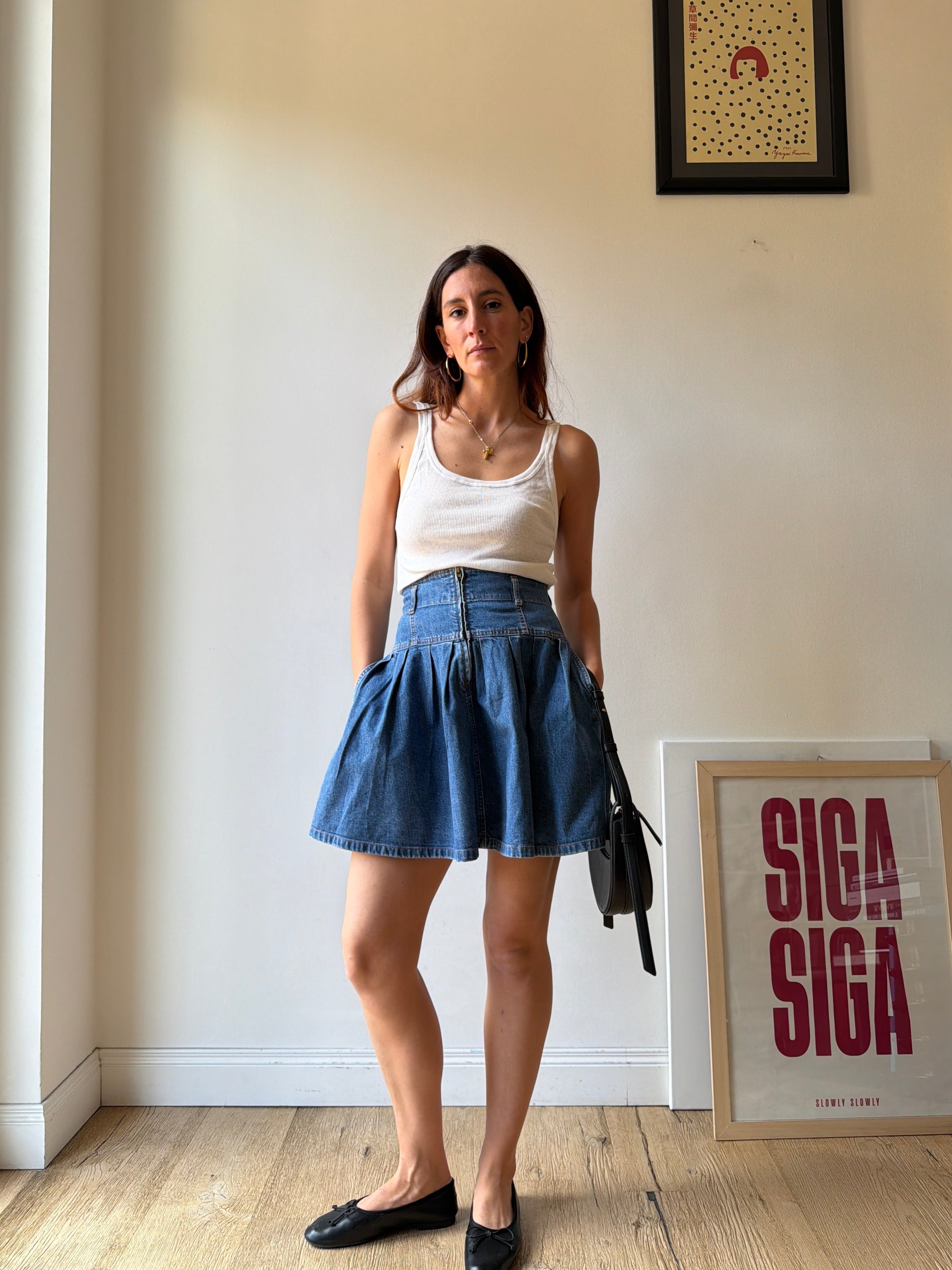 GONNA IN DENIM  A RUOTA