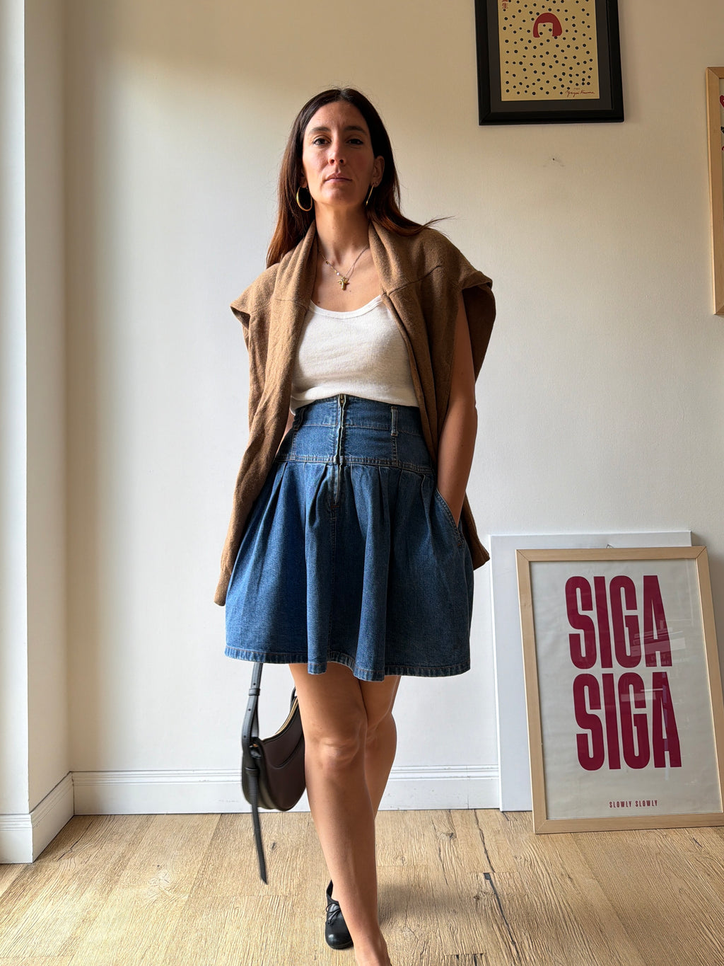 GONNA IN DENIM  A RUOTA