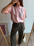 CAMICIA ROSA IN SETA