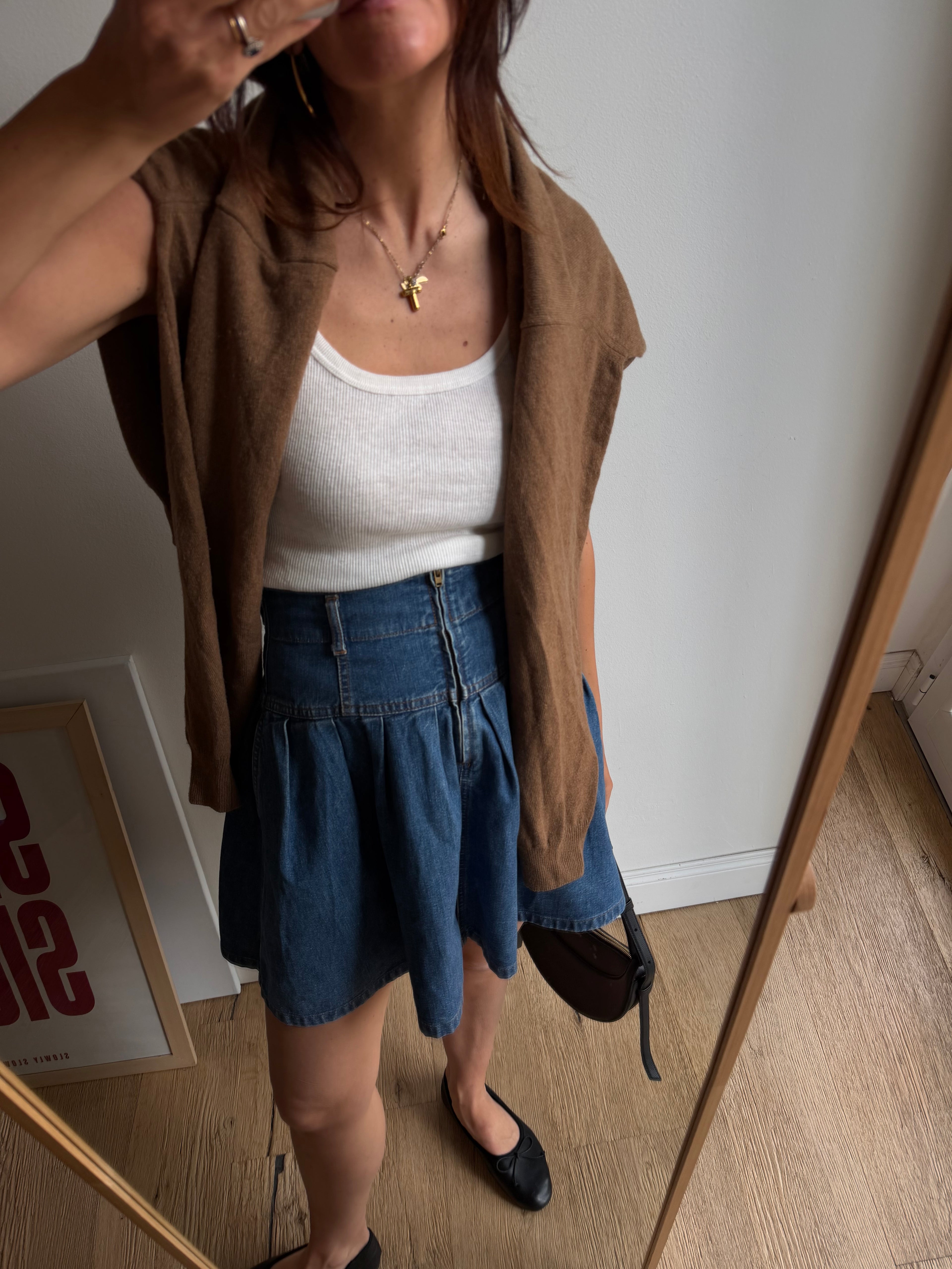 GONNA IN DENIM  A RUOTA