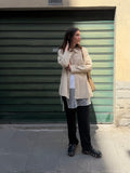 CAMICIA IN SUEDE SABBIA