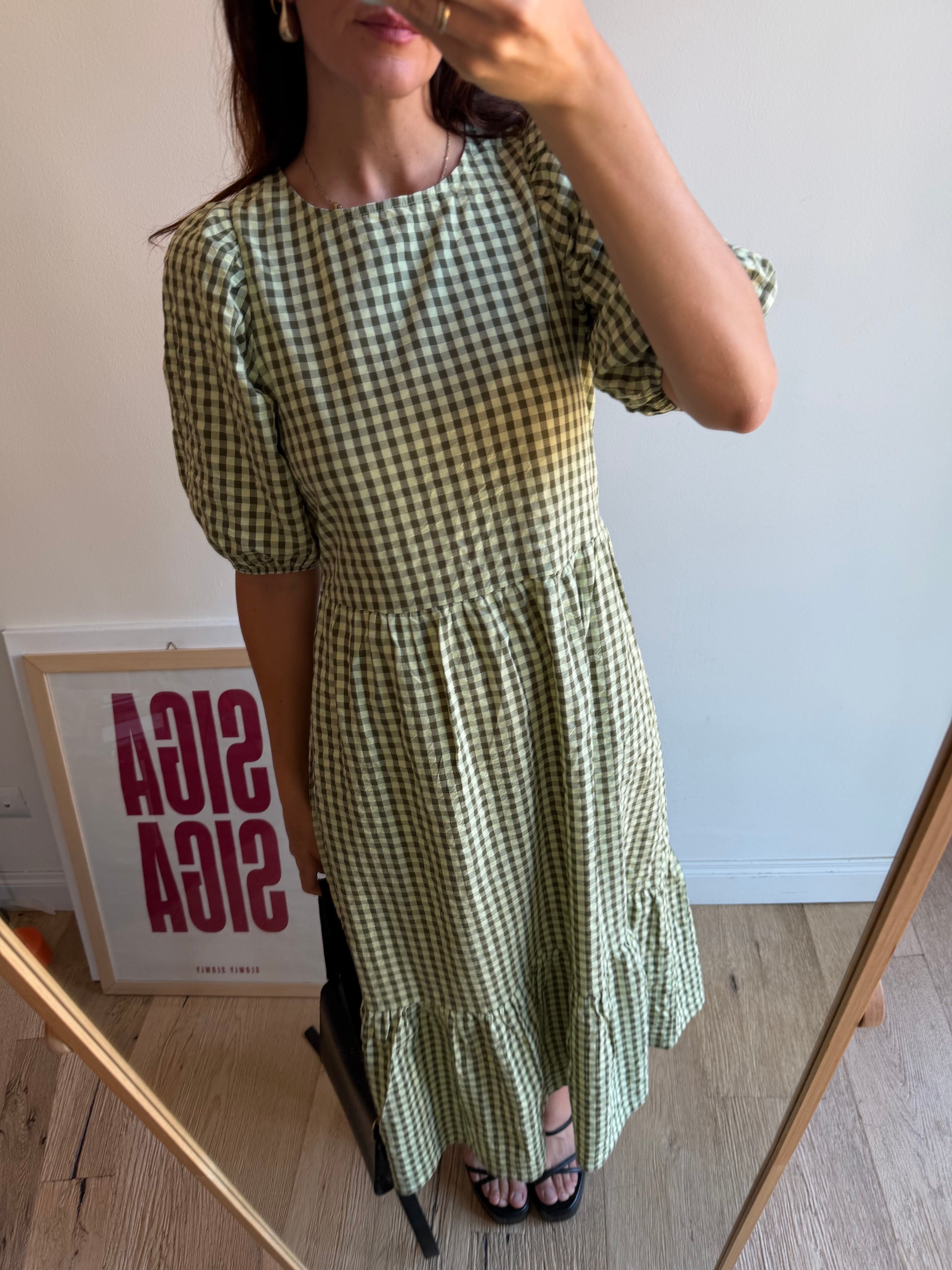 ABITO VICHY VERDE