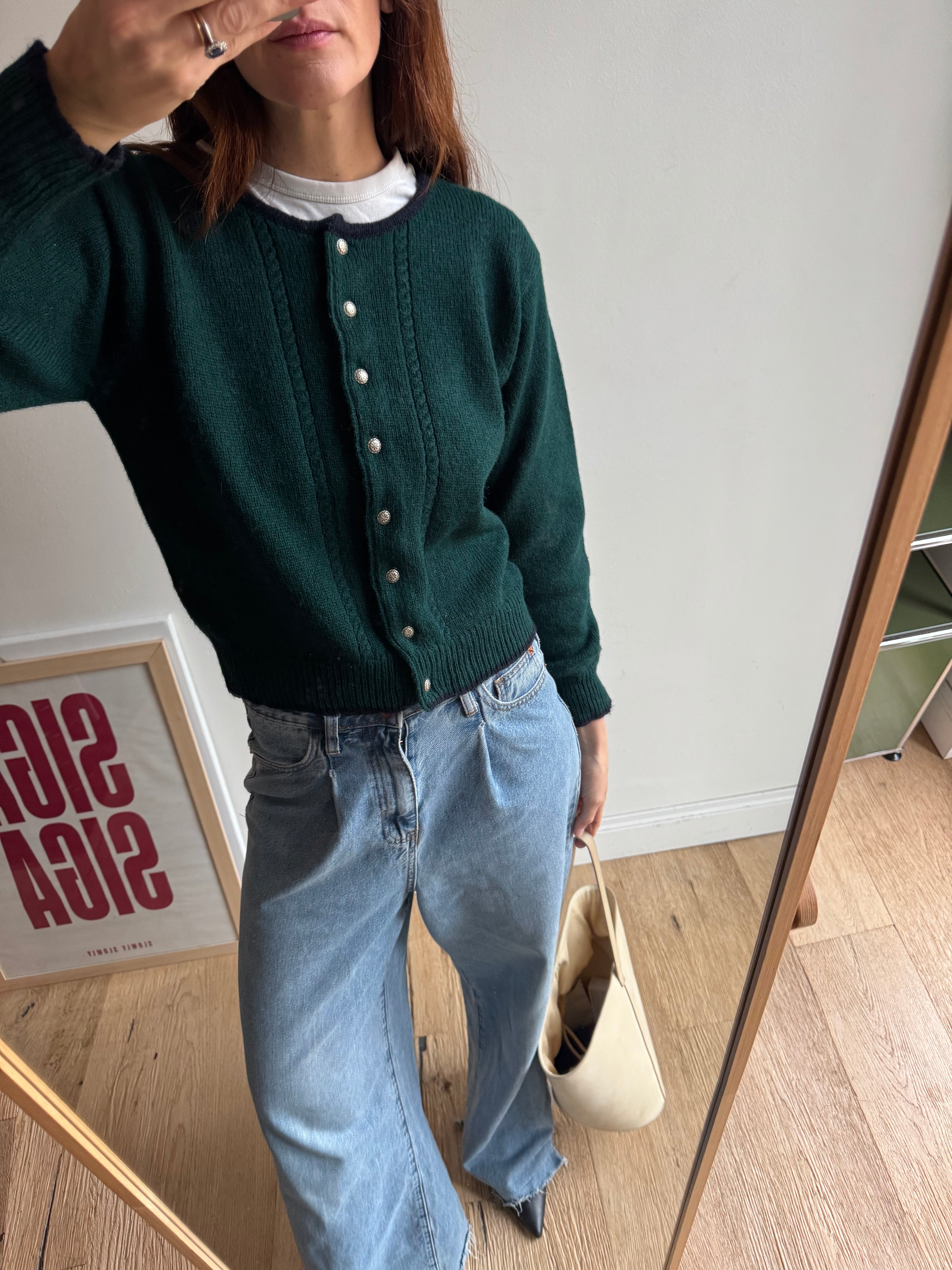 CARDIGAN VERDE TIROLESE