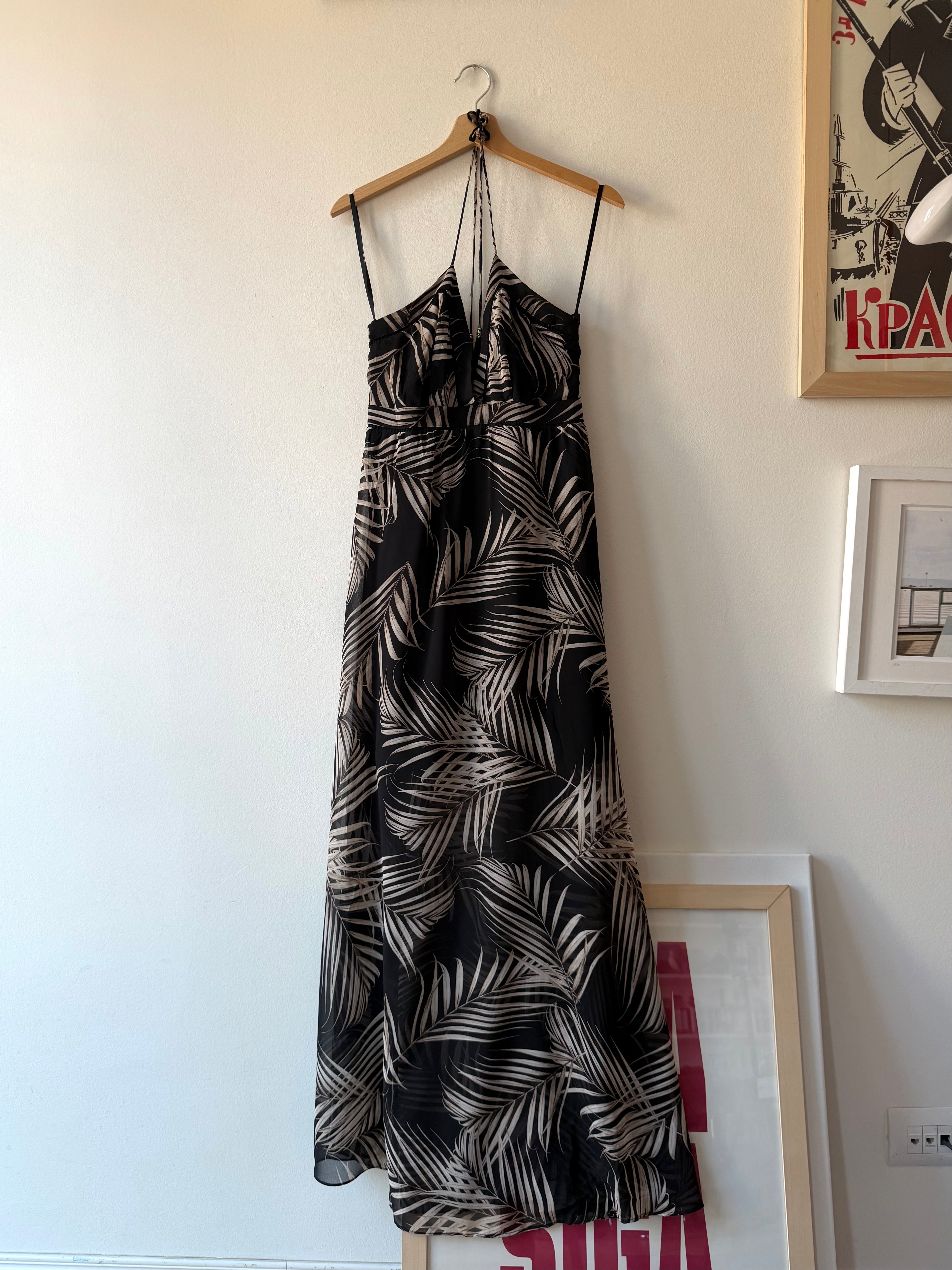 MAXI DRESS CON FOGLIE