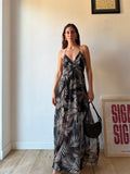 MAXI DRESS CON FOGLIE