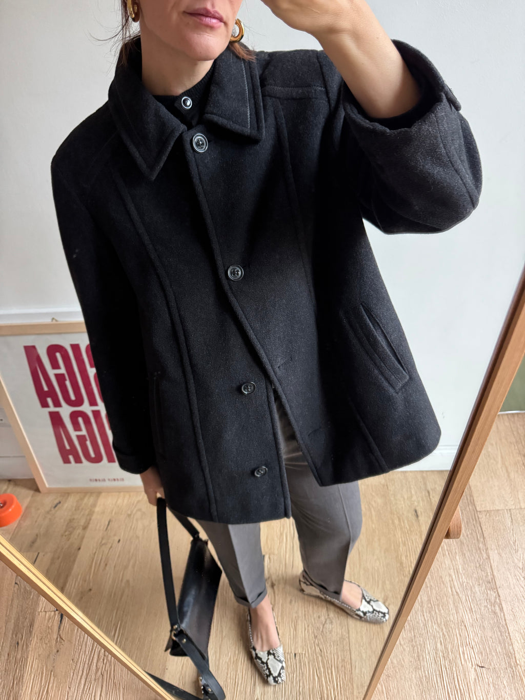 CAPPOTTO CORTO GRIGIO