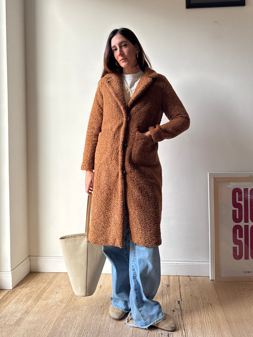 CAPPOTTO TEDDY MARRONE