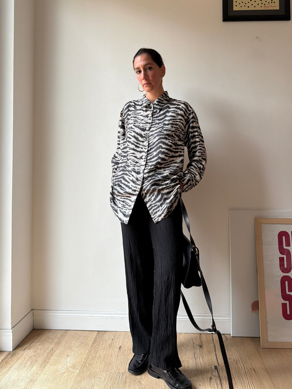 CAMICIA ZEBRATA IN SETA