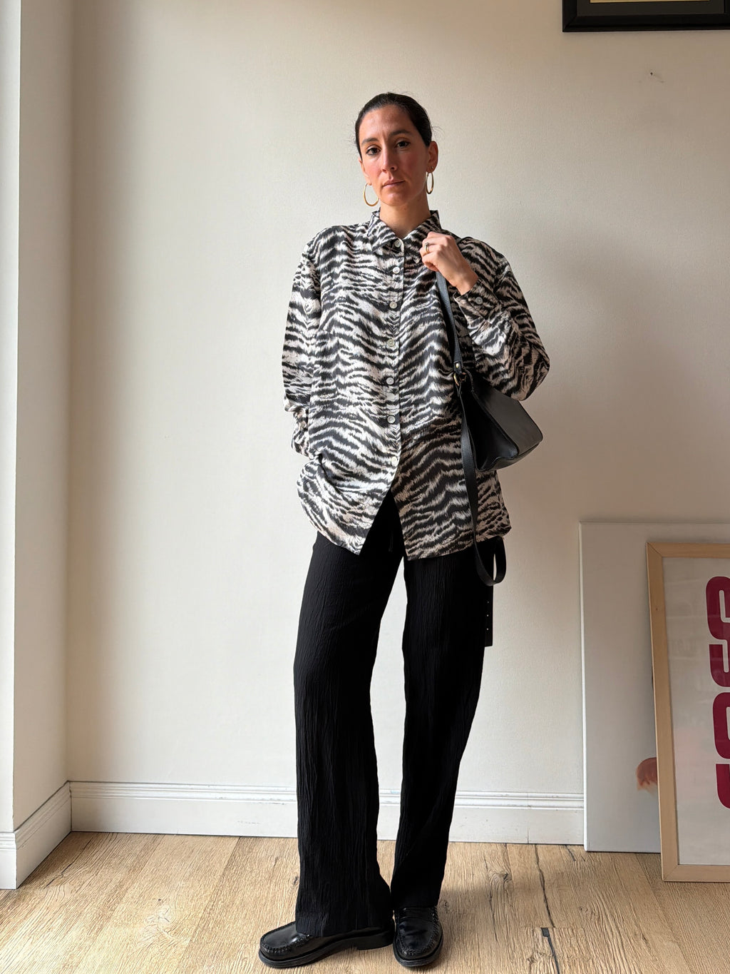 CAMICIA ZEBRATA IN SETA