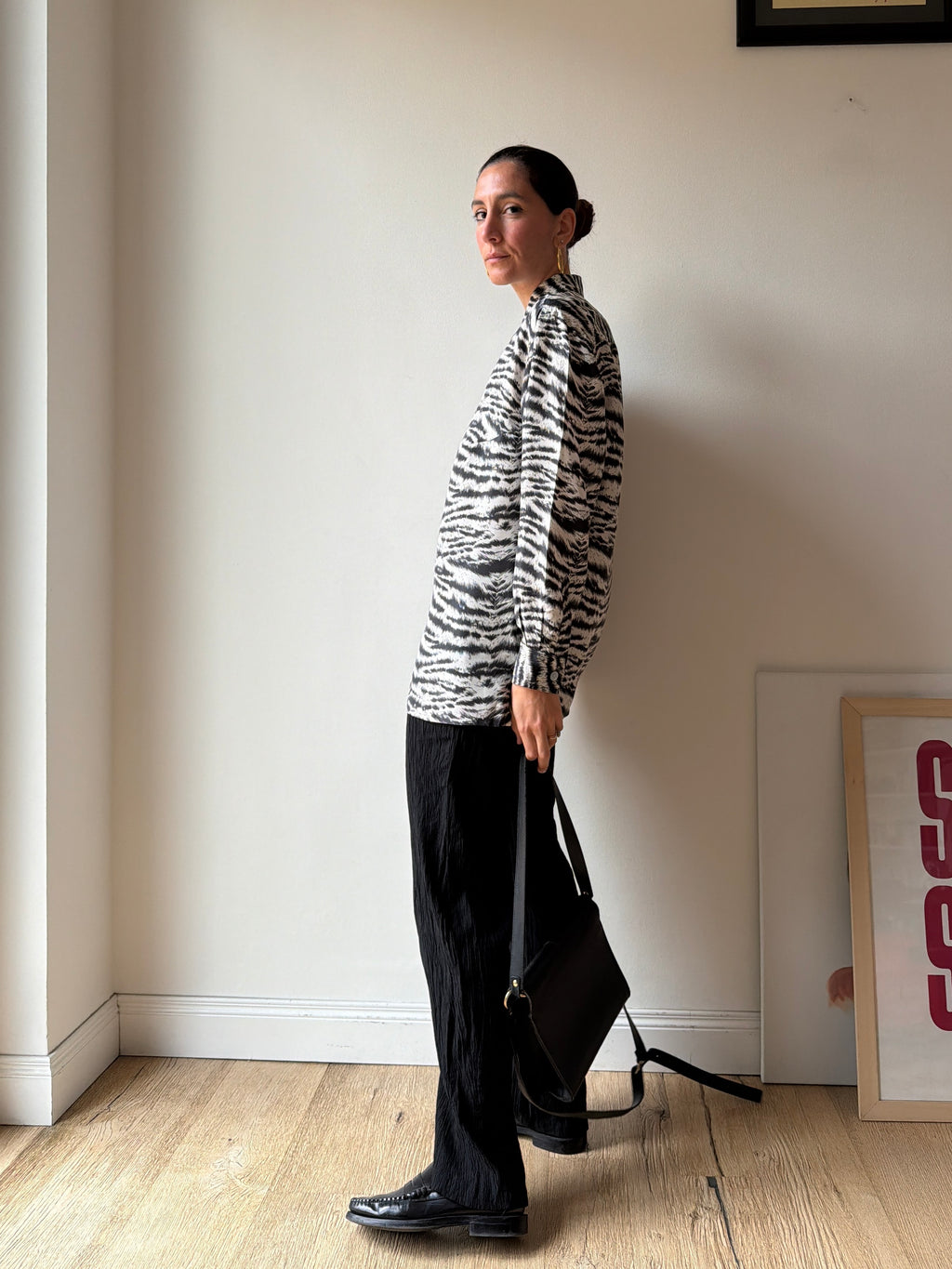 CAMICIA ZEBRATA IN SETA
