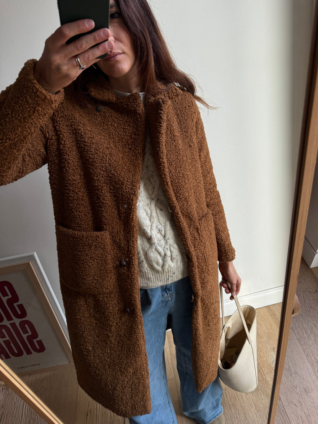 CAPPOTTO TEDDY MARRONE
