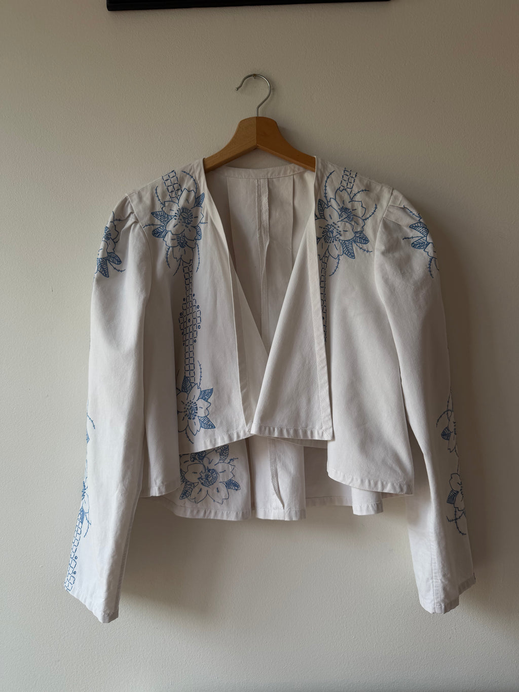 CAMICIA GIACCA RICAMATA MANO