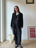GIACCA IN CAMOSCIO NERO