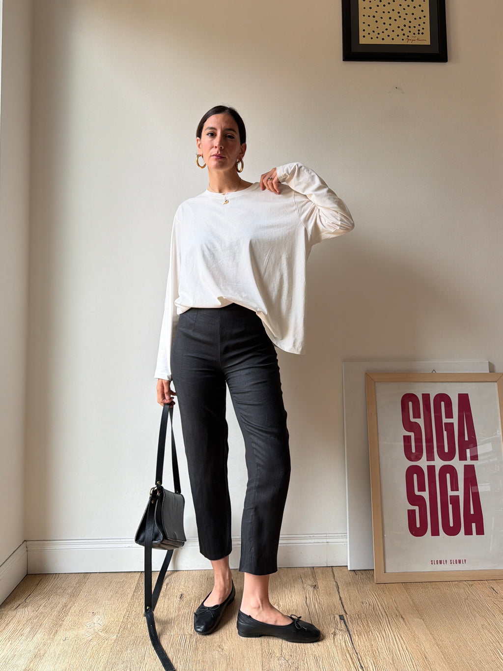 PANTALONI A SIGARETTA IN LINO