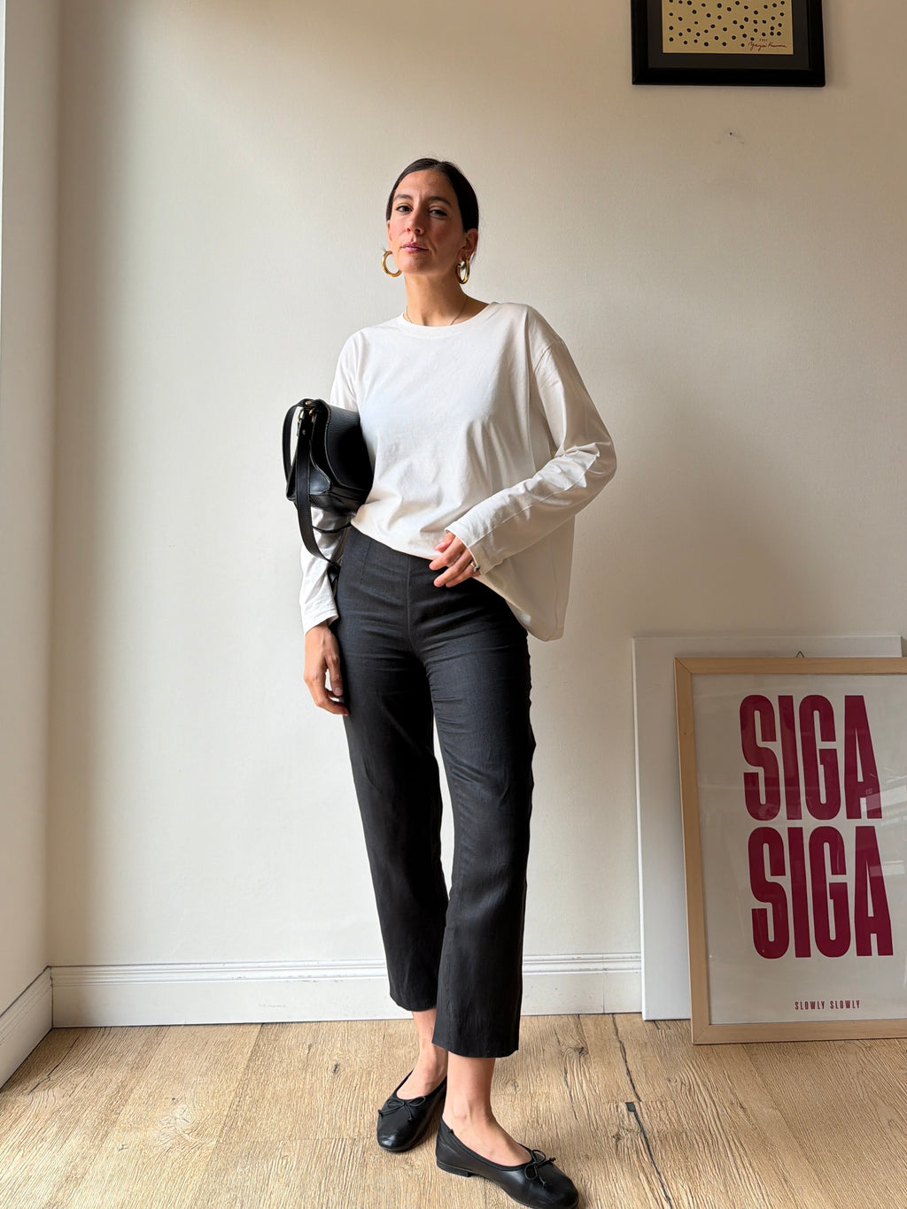 PANTALONI A SIGARETTA IN LINO