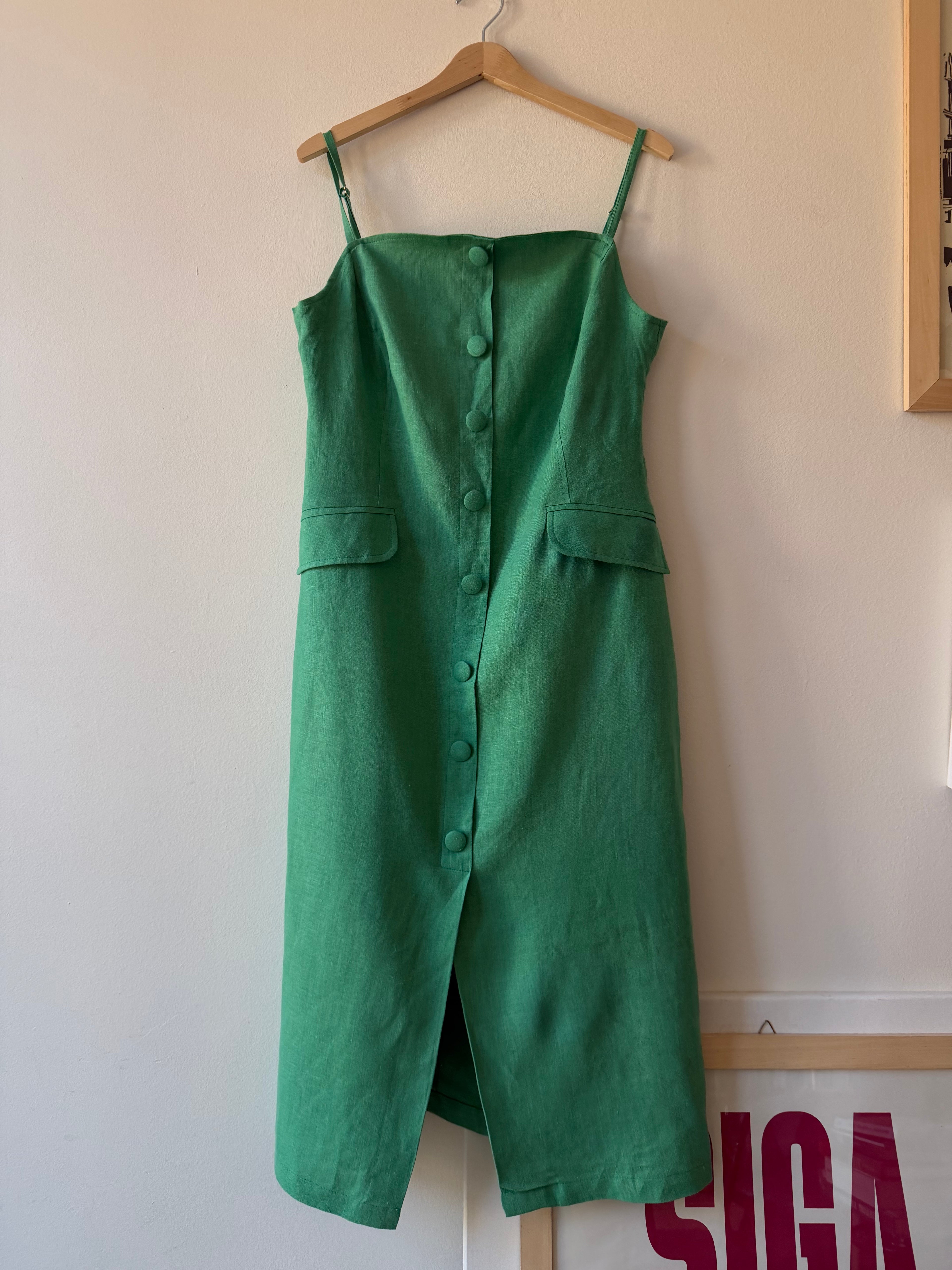 ABITO IN LINO VERDE