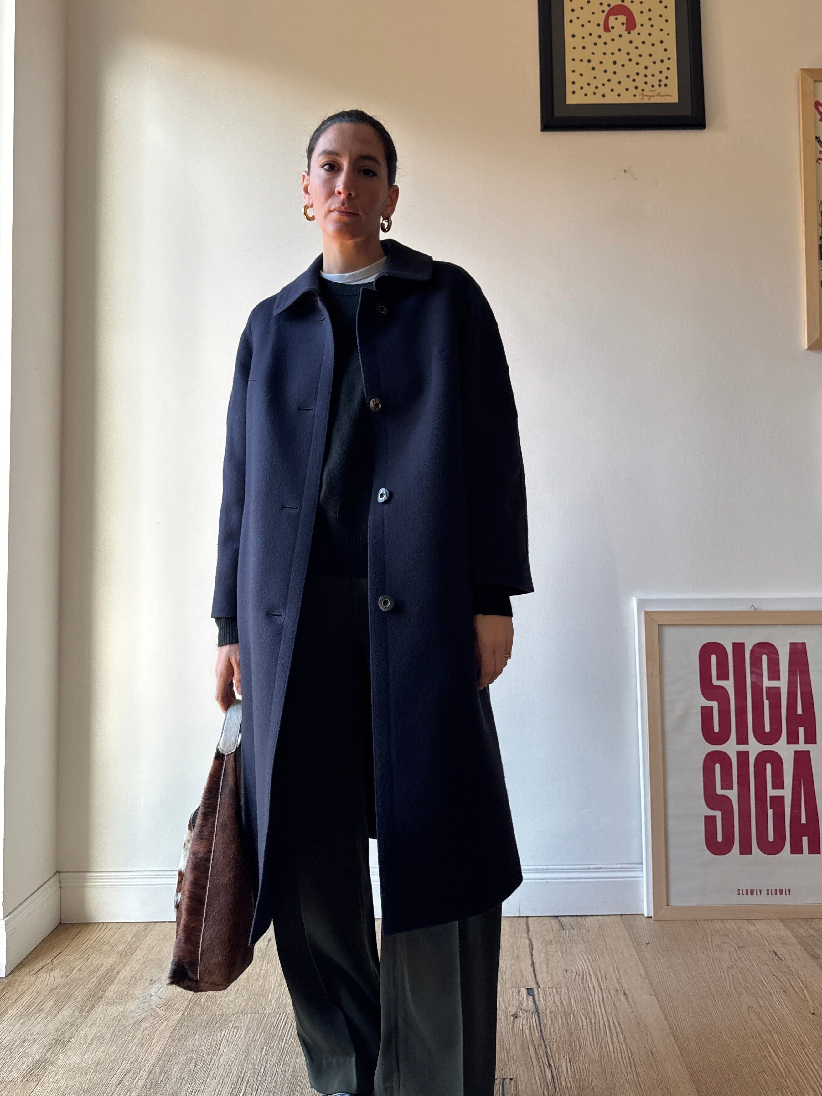 CAPPOTTO LODEN BLU