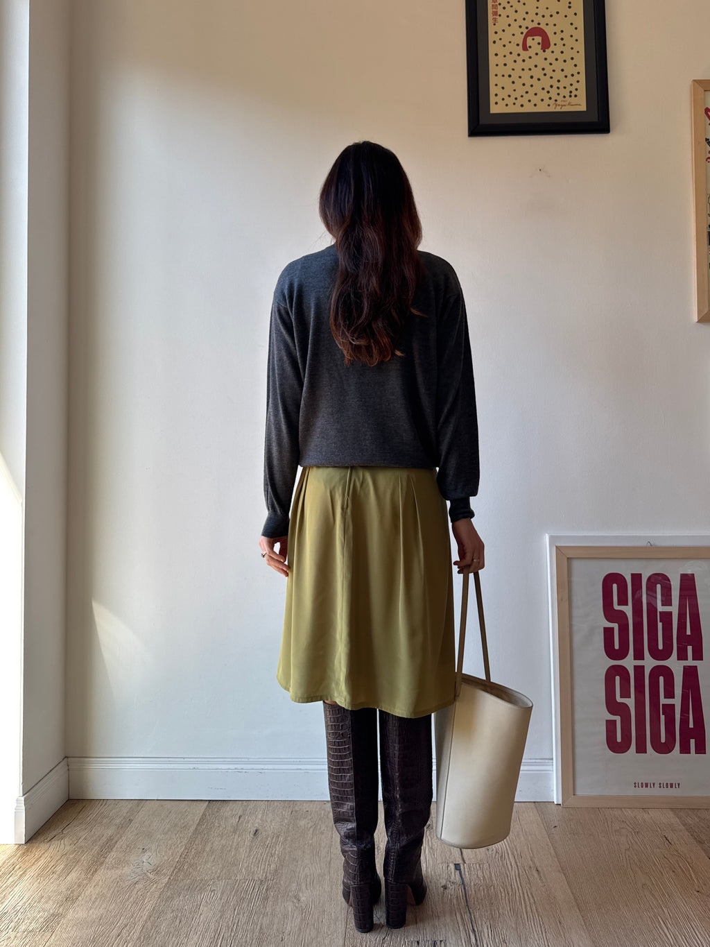 GONNA VERDE LIME MIDI