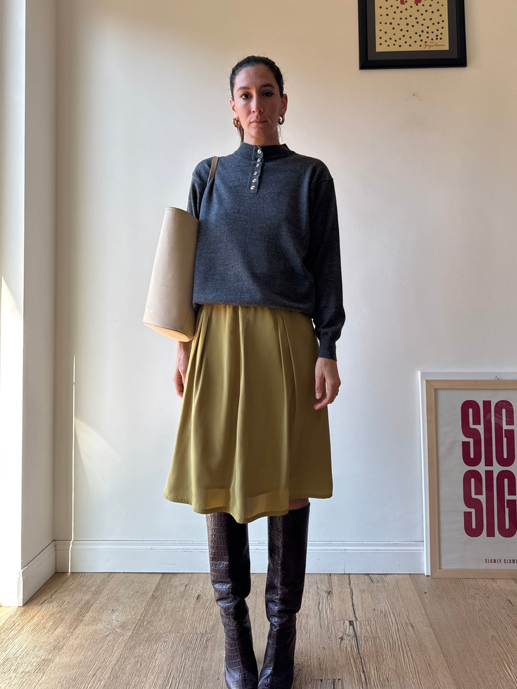 GONNA VERDE LIME MIDI