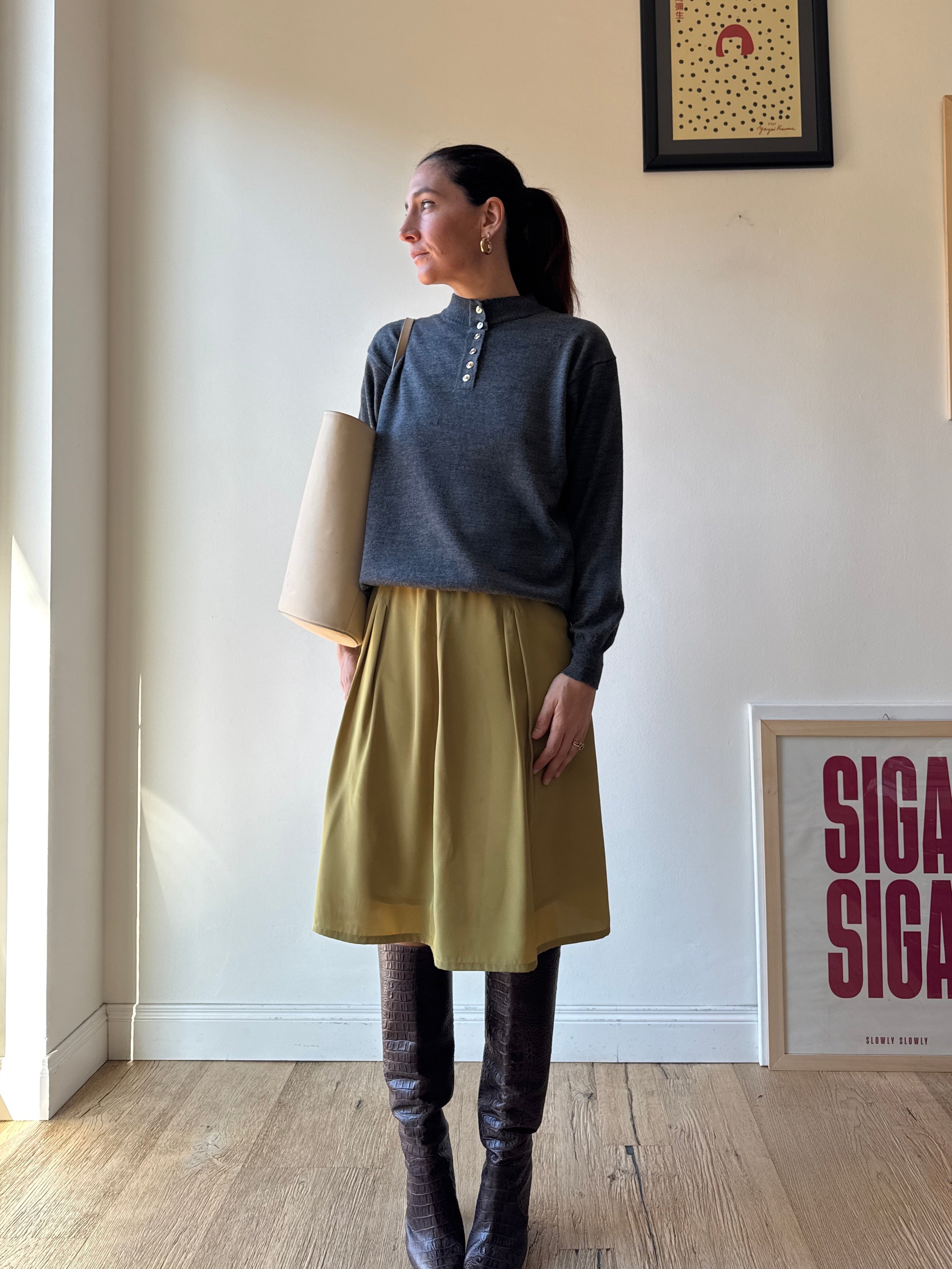 GONNA VERDE LIME MIDI