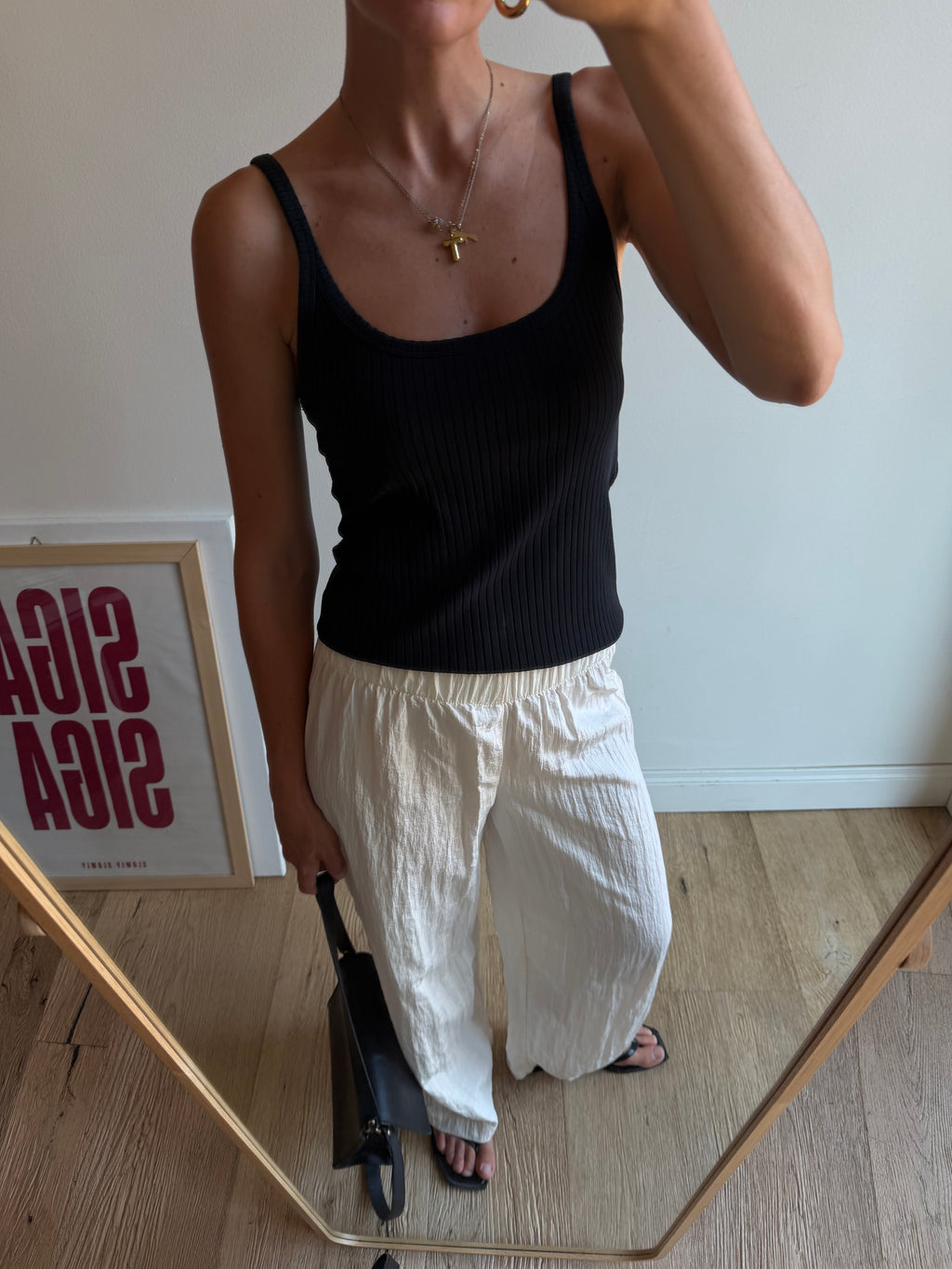 PANTALONI BIANCHI PLISSE'