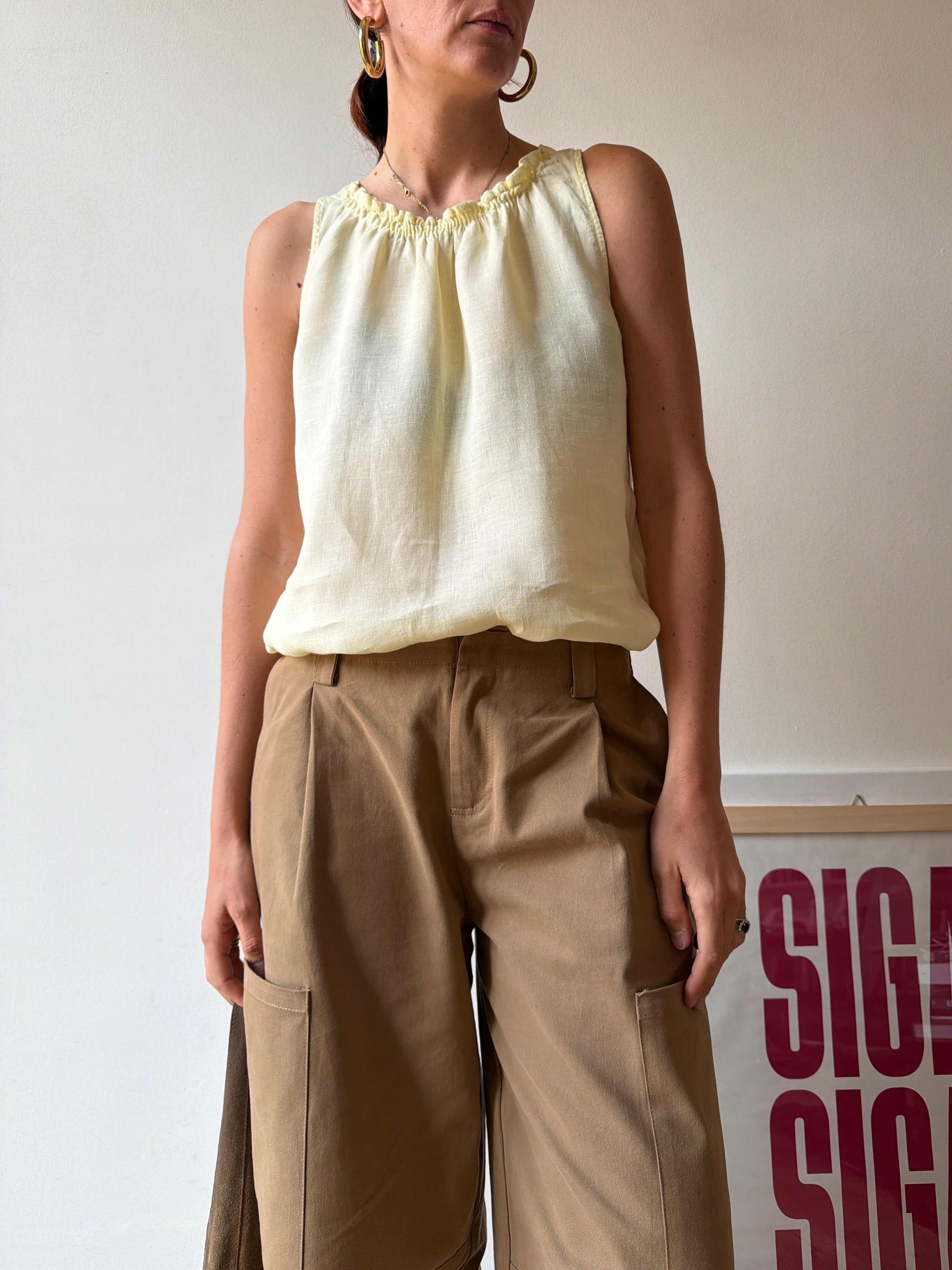 TOP GIALLO CHIARO