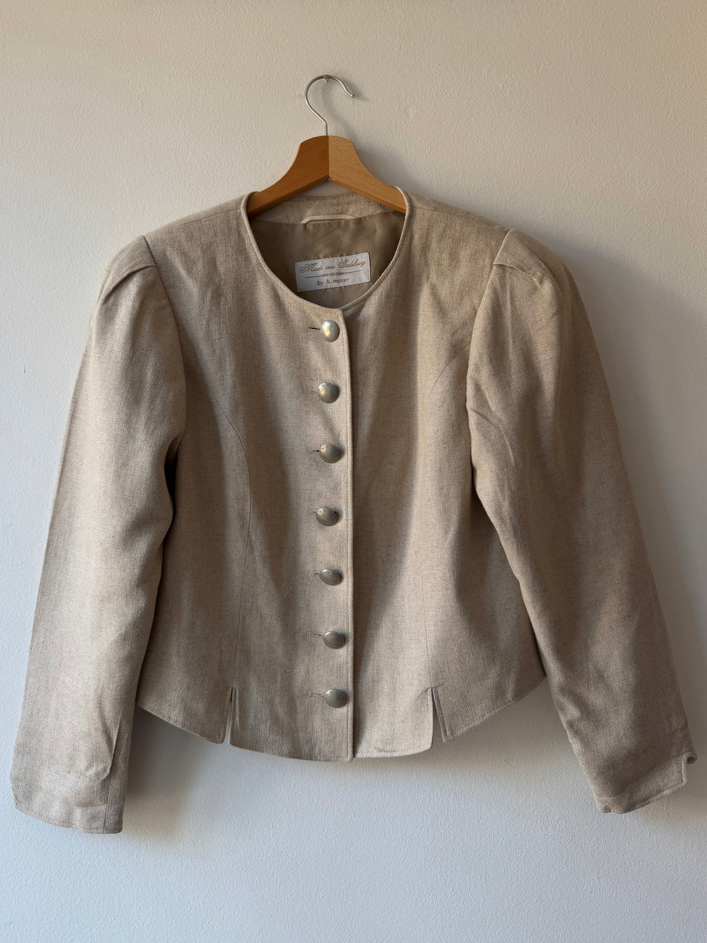 GIACCA IN LINO BEIGE