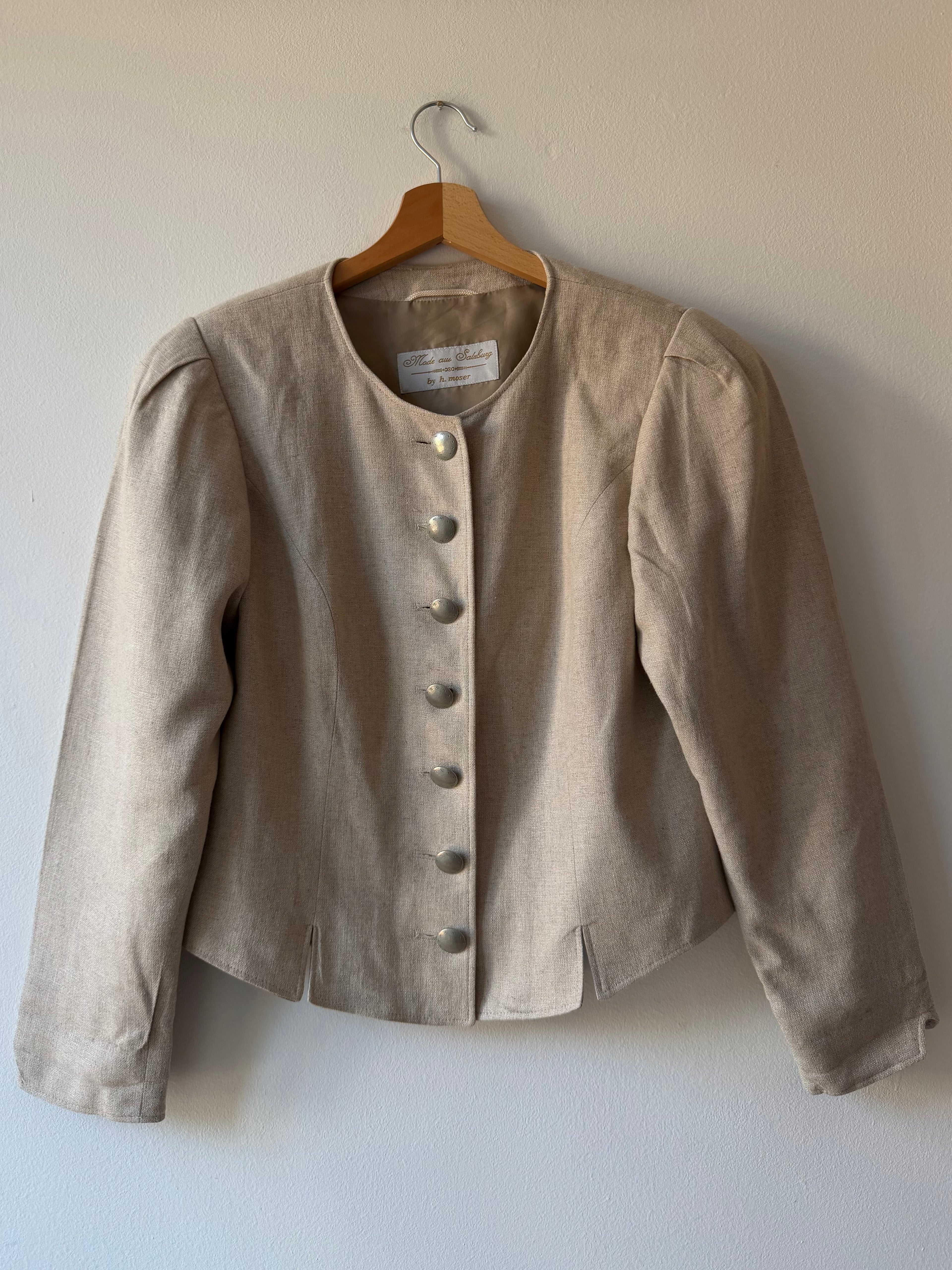 GIACCA IN LINO BEIGE