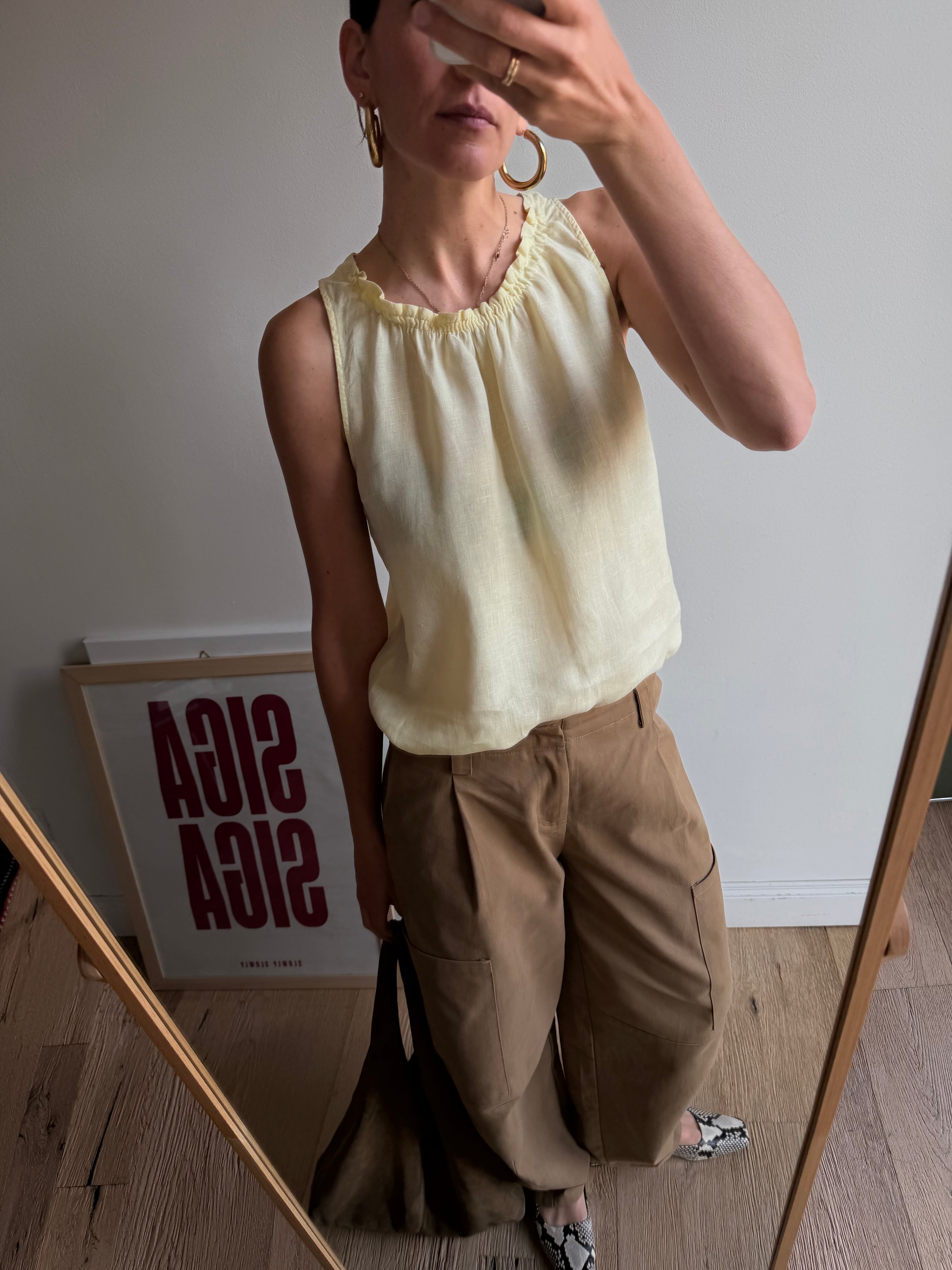 TOP GIALLO CHIARO