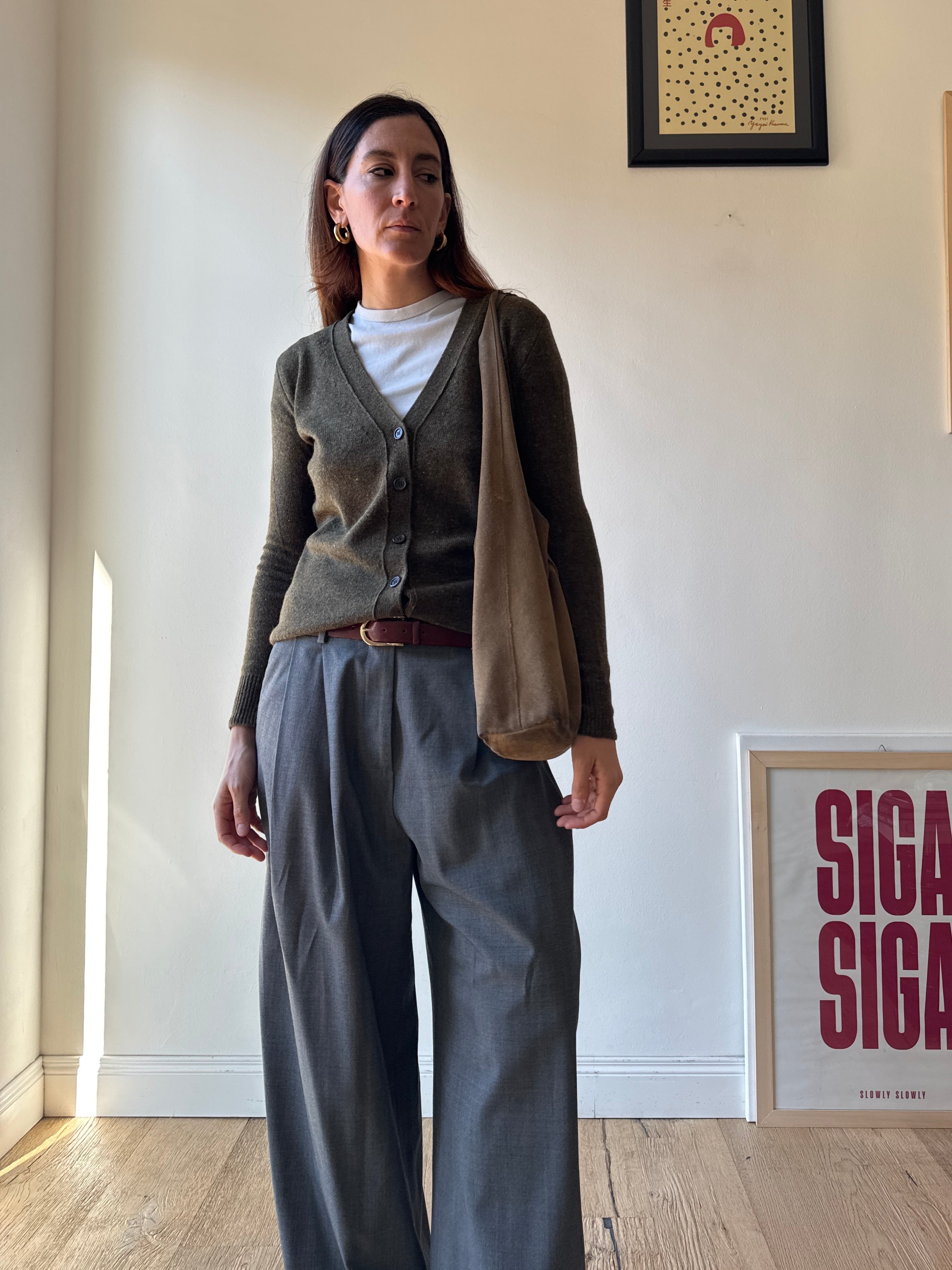 CARDIGAN VERDE KHAKI