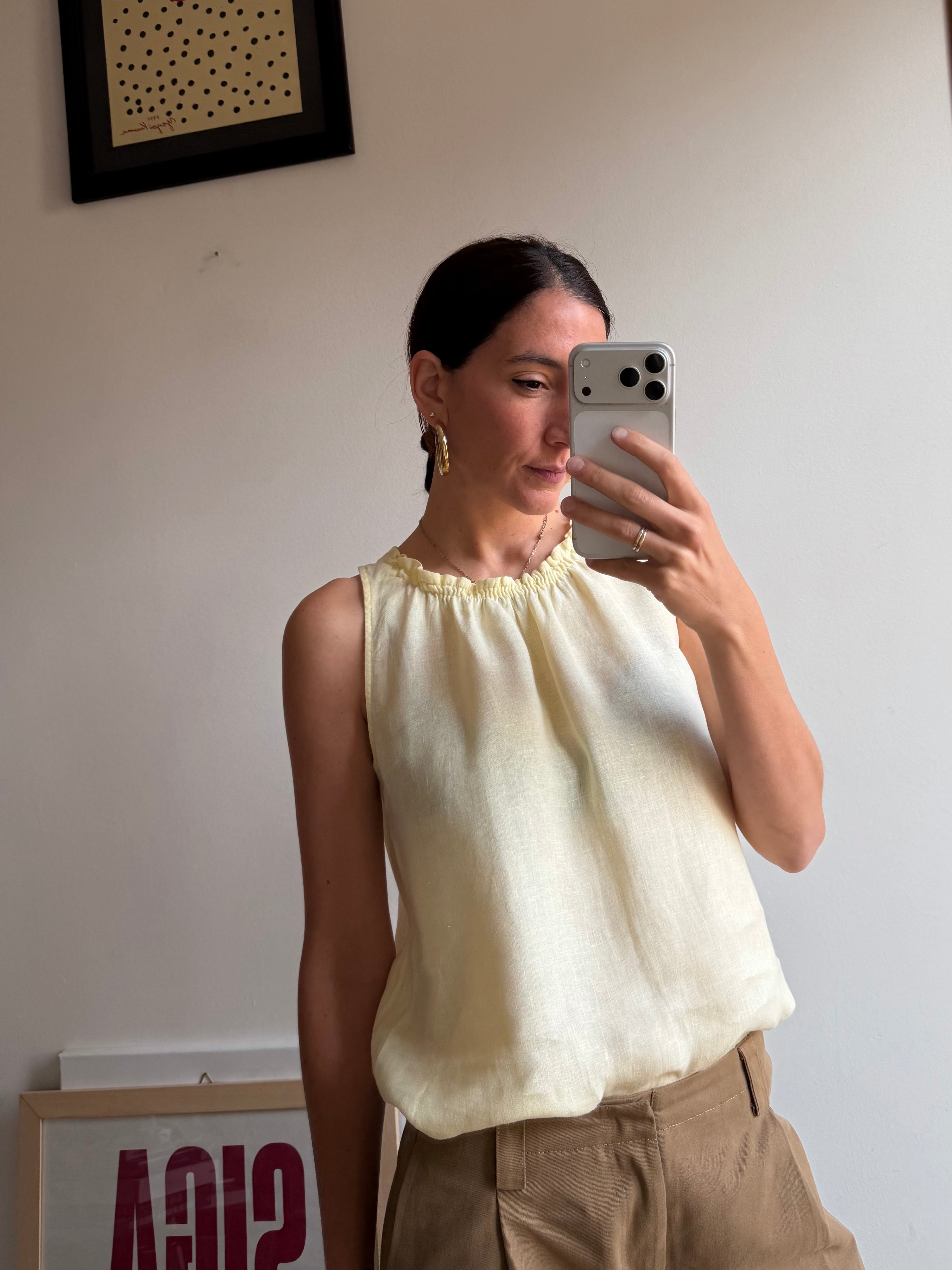 TOP GIALLO CHIARO