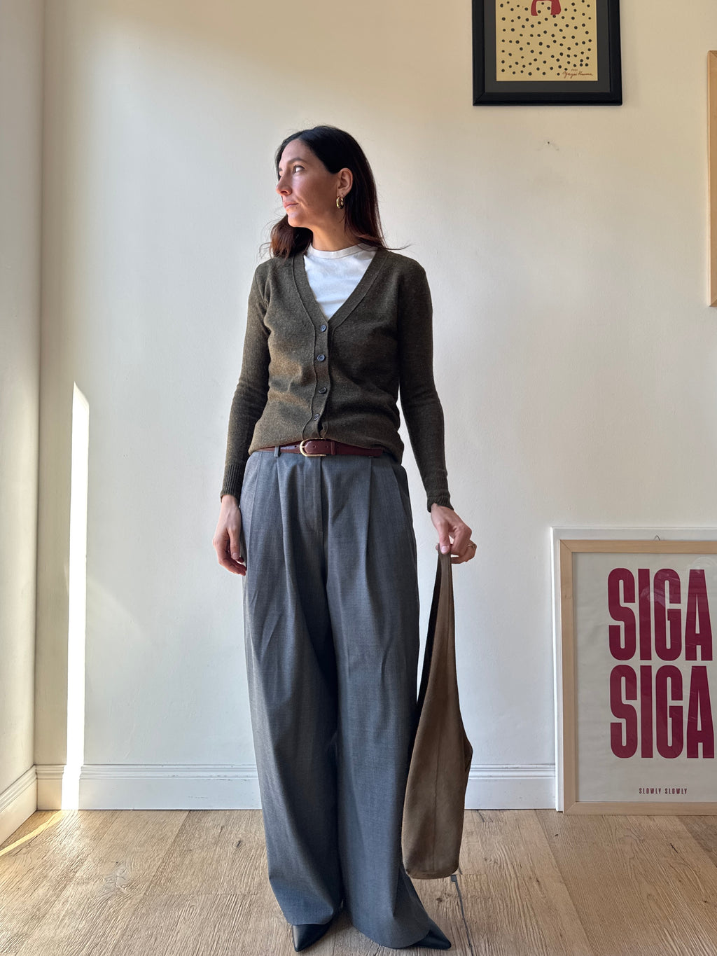 CARDIGAN VERDE KHAKI