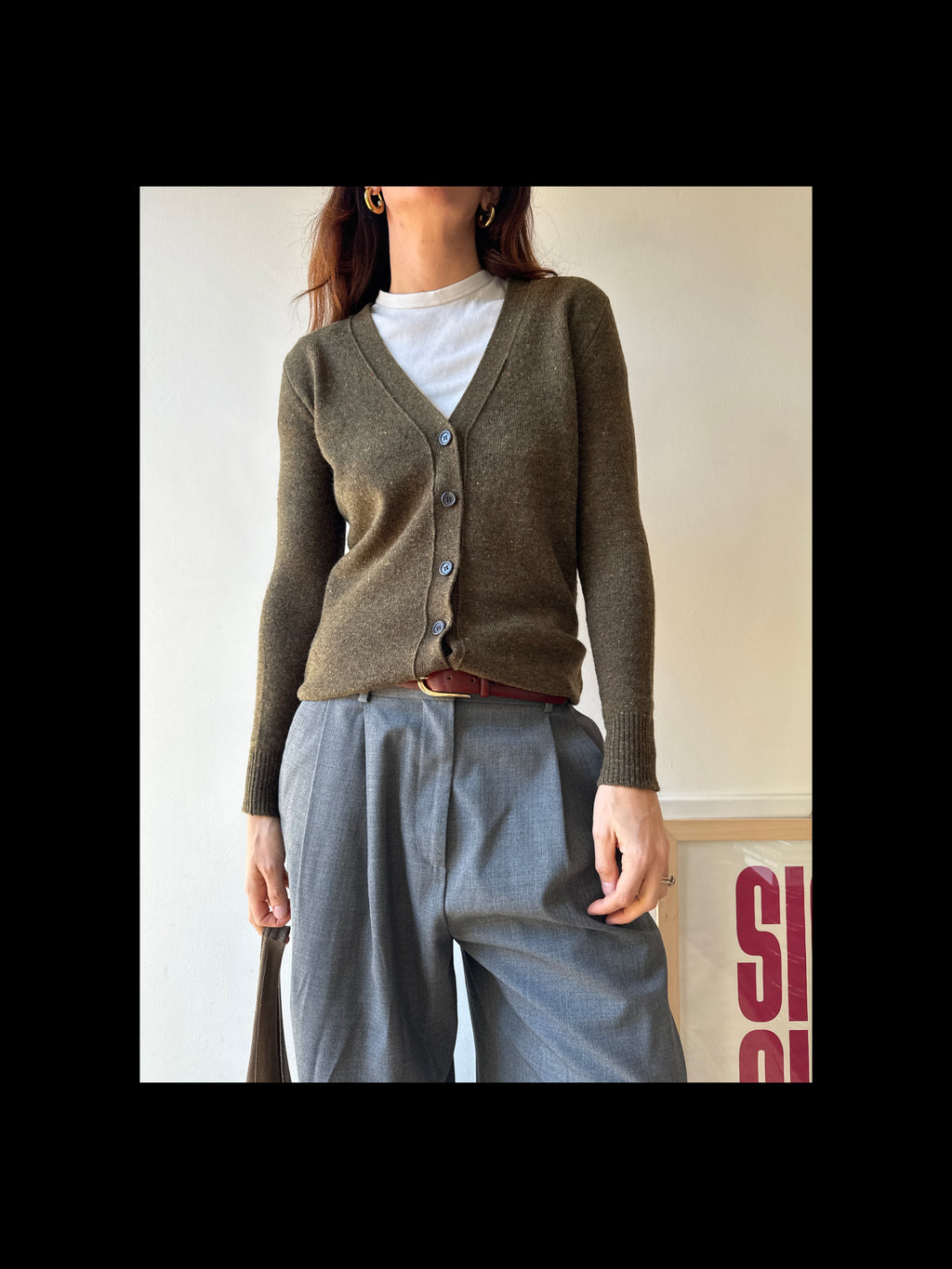 CARDIGAN VERDE KHAKI