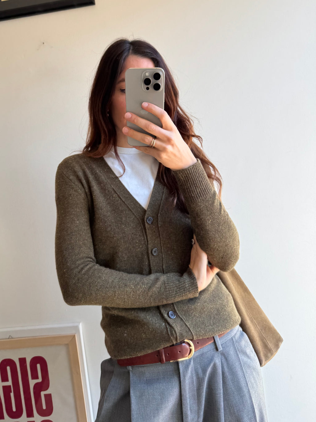 CARDIGAN VERDE KHAKI