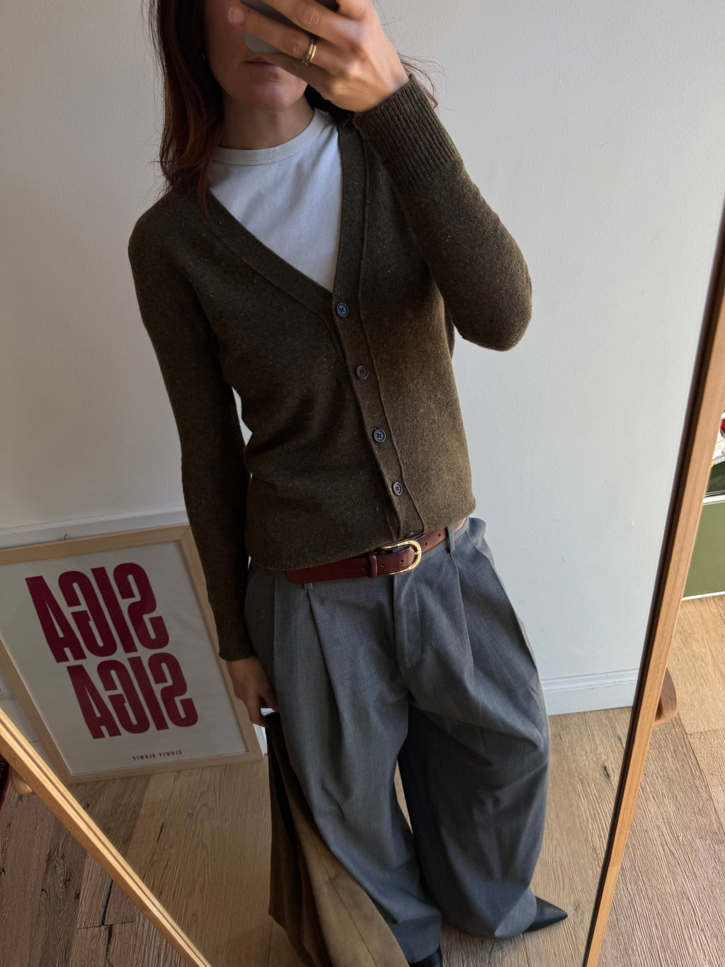 CARDIGAN VERDE KHAKI