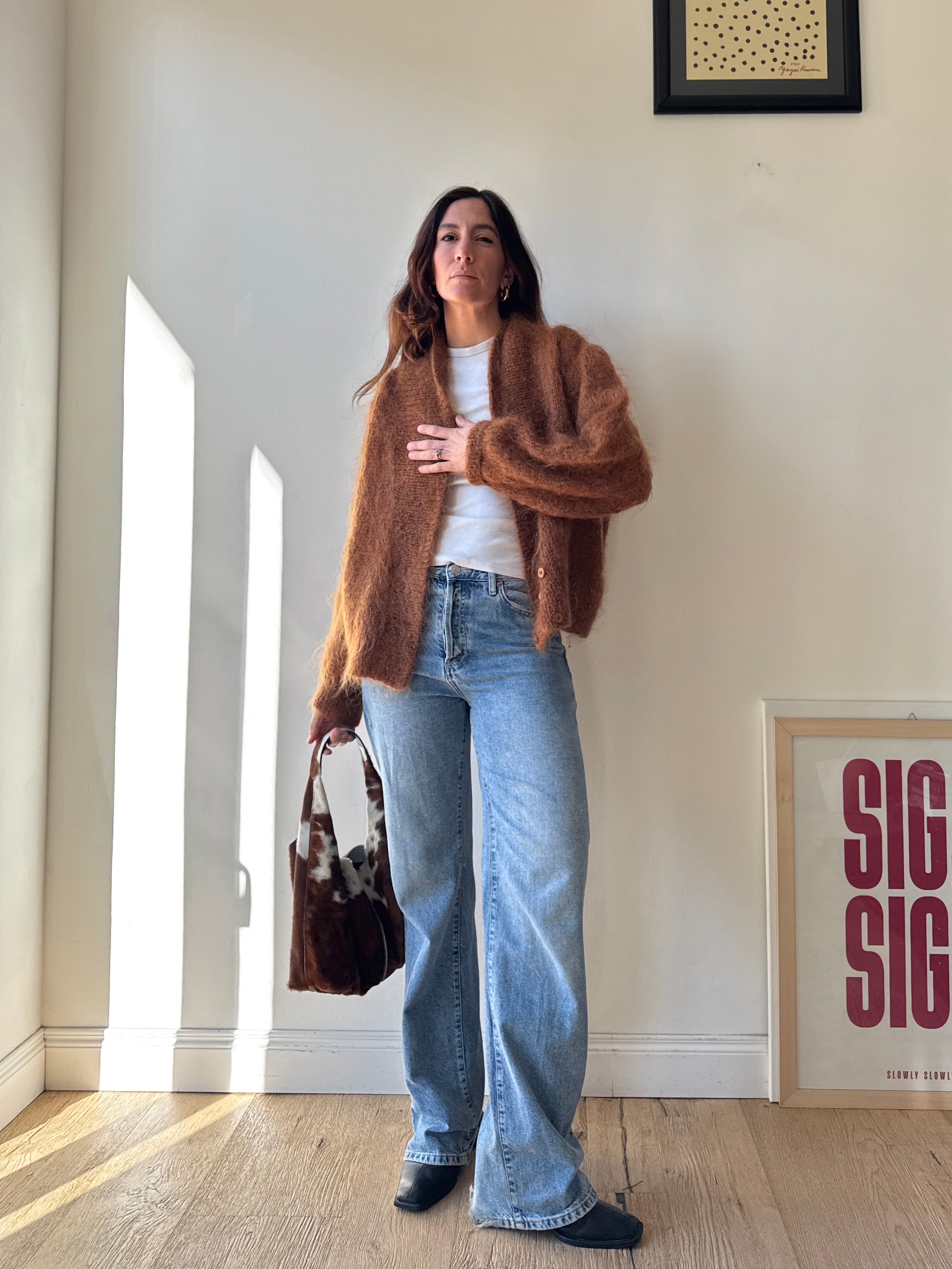 CARDIGAN NOCCIOLA IN MOHAIR