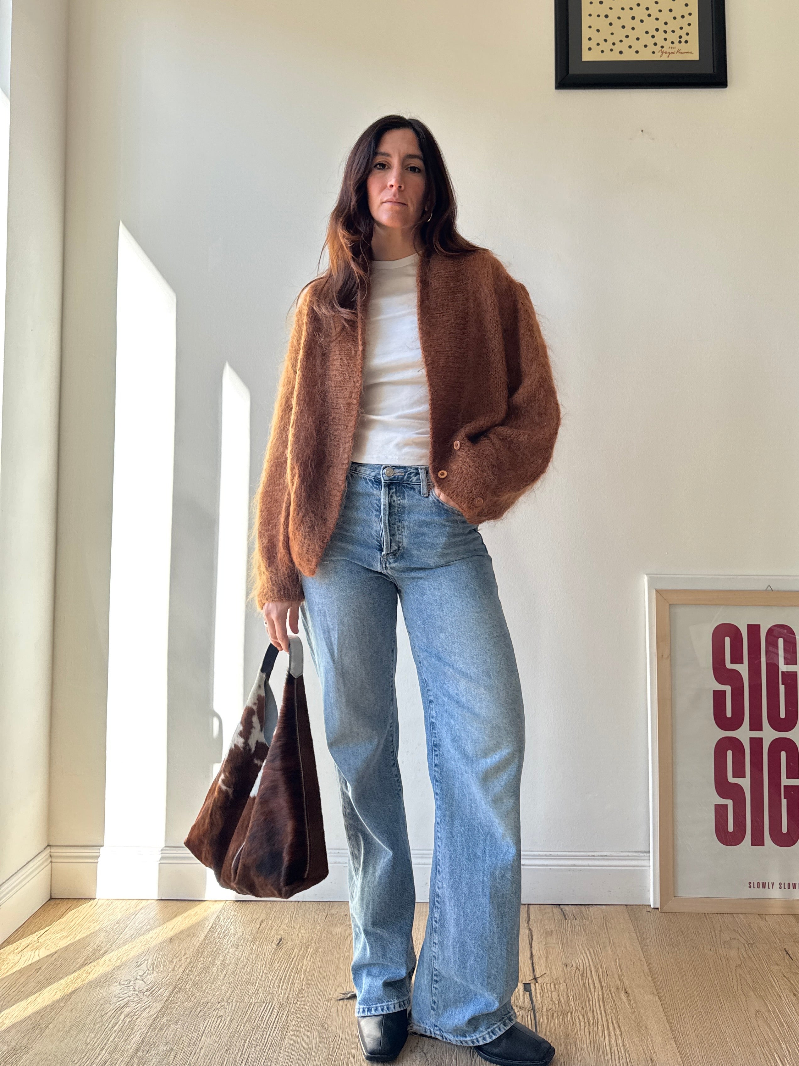 CARDIGAN NOCCIOLA IN MOHAIR