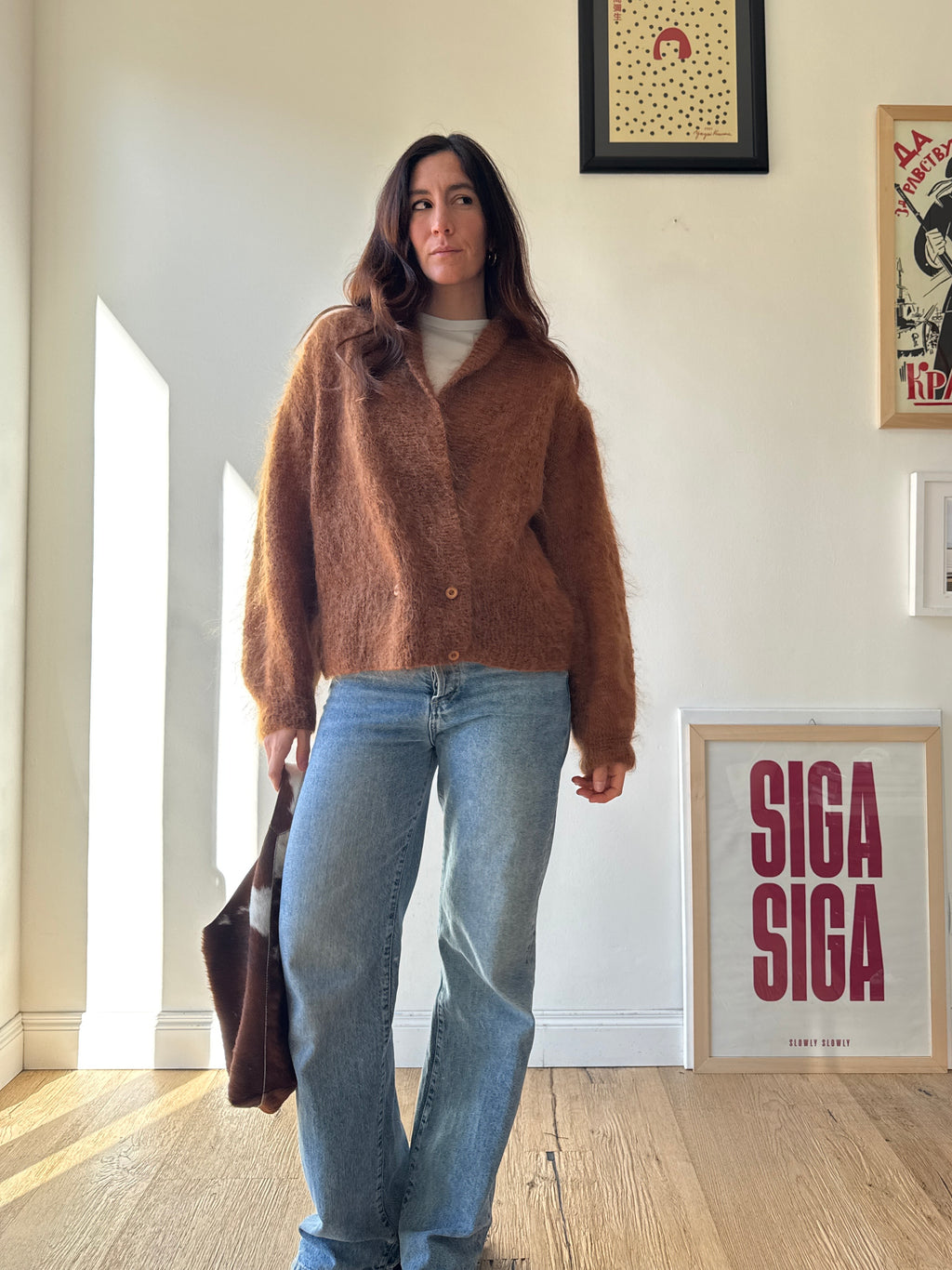 CARDIGAN NOCCIOLA IN MOHAIR
