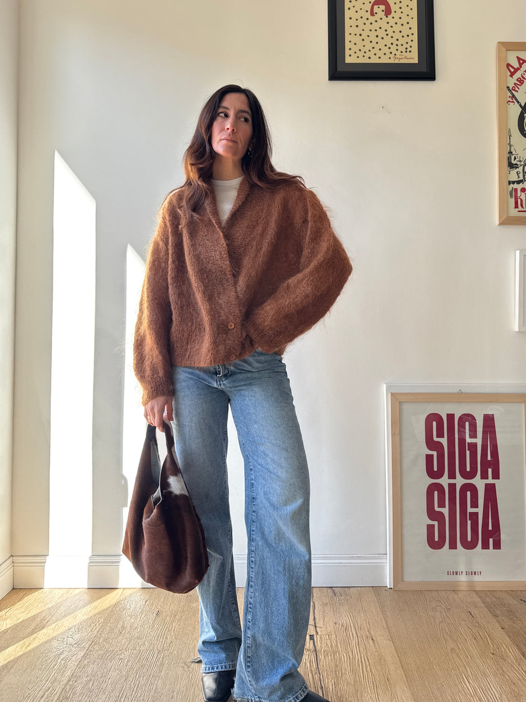 CARDIGAN NOCCIOLA IN MOHAIR