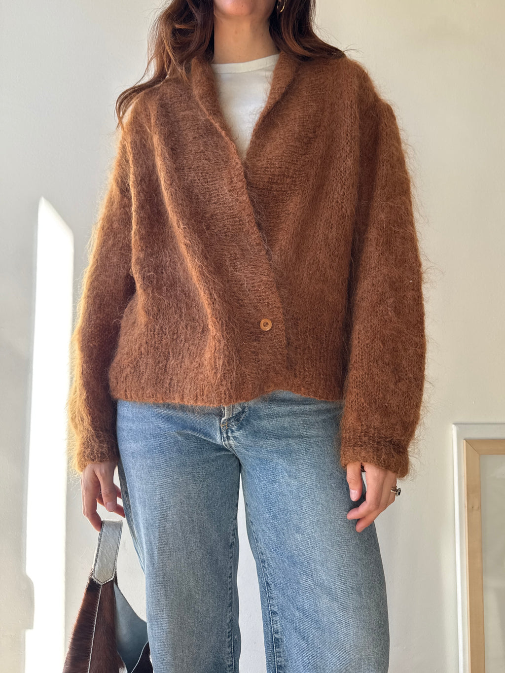 CARDIGAN NOCCIOLA IN MOHAIR